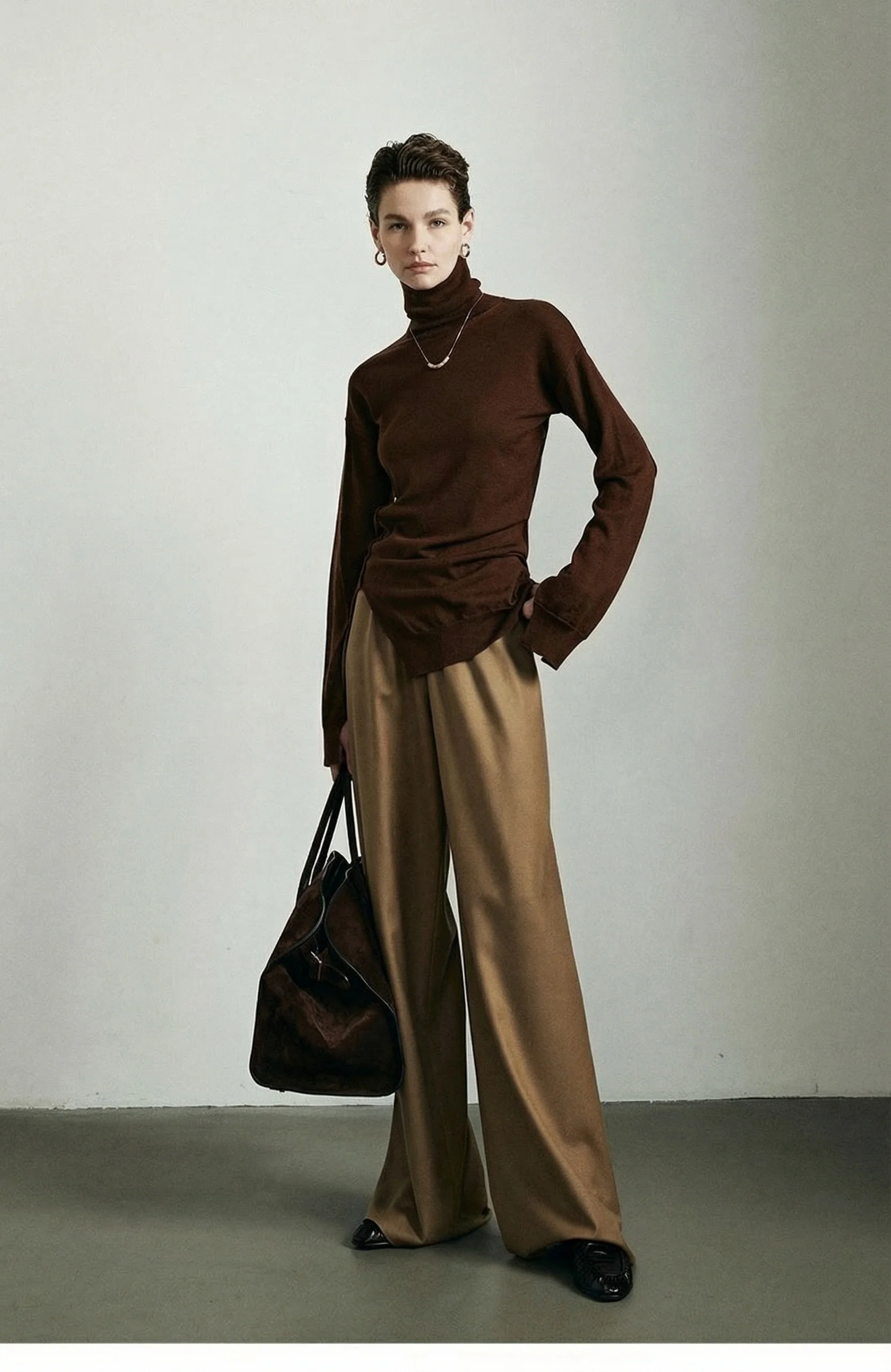 Slim High Neck Sweater