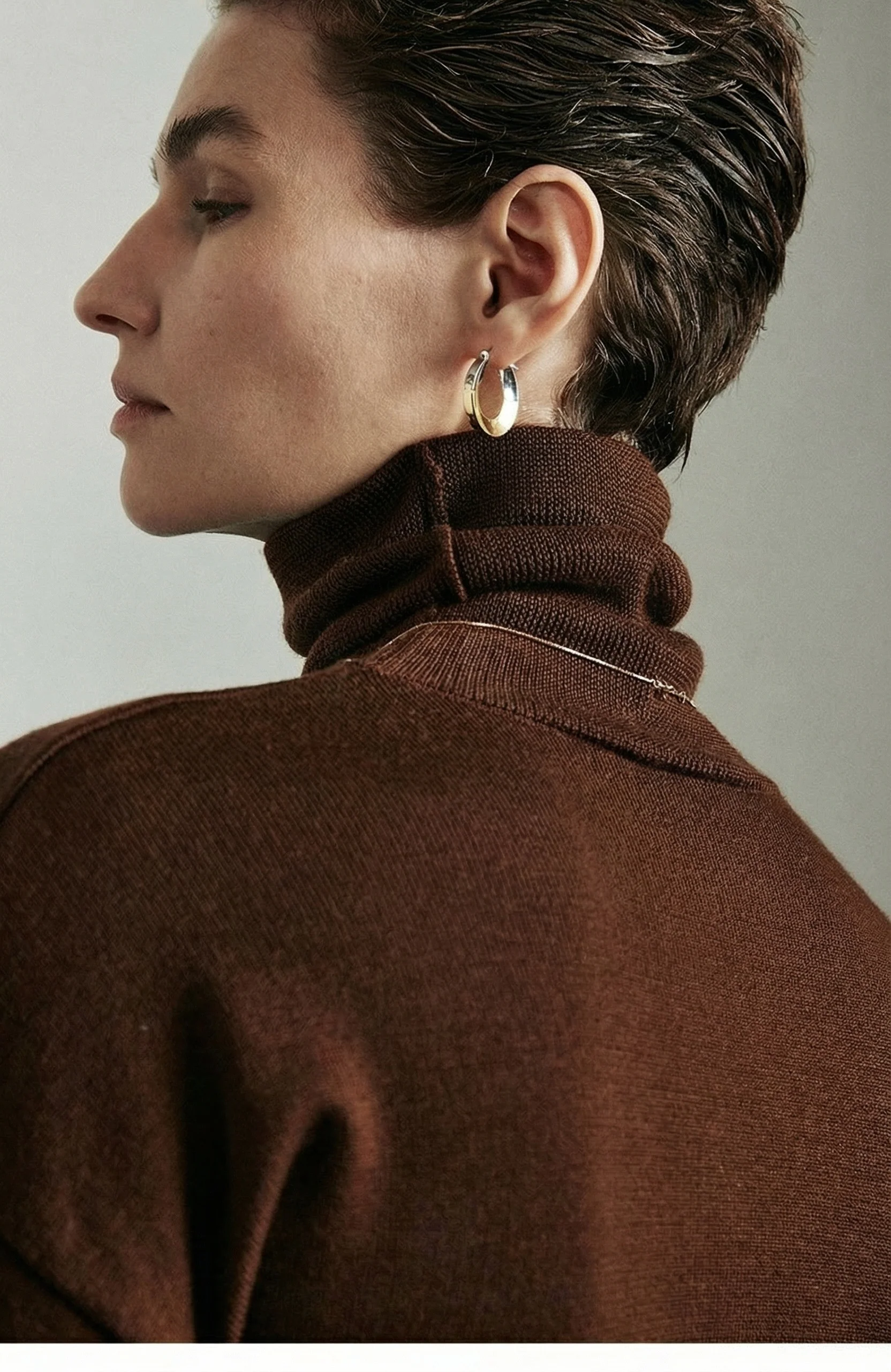Slim High Neck Sweater - Image 8