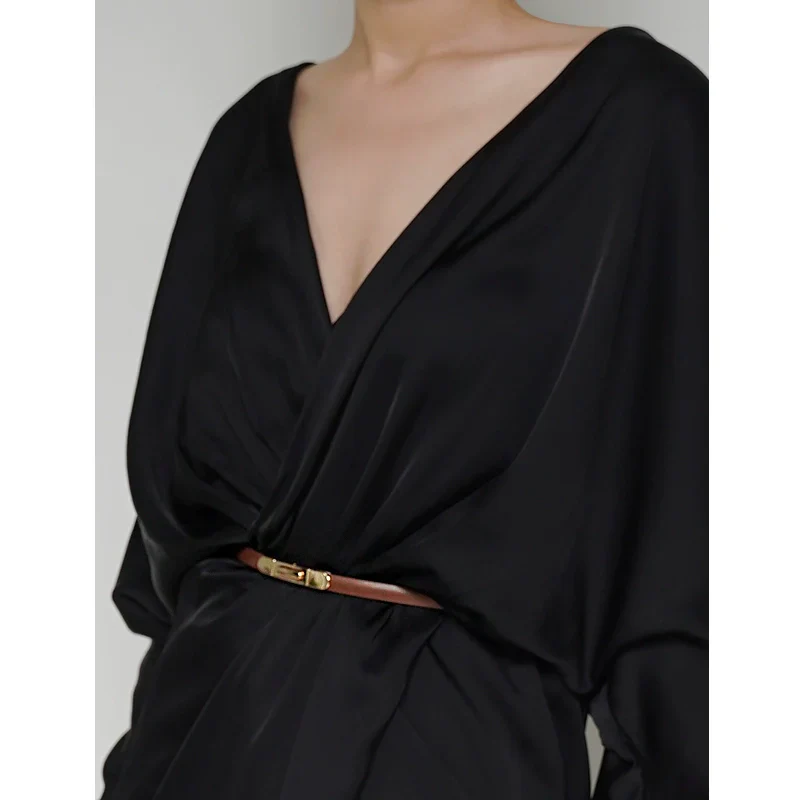 Slim Leather Waist Belt - Image 6