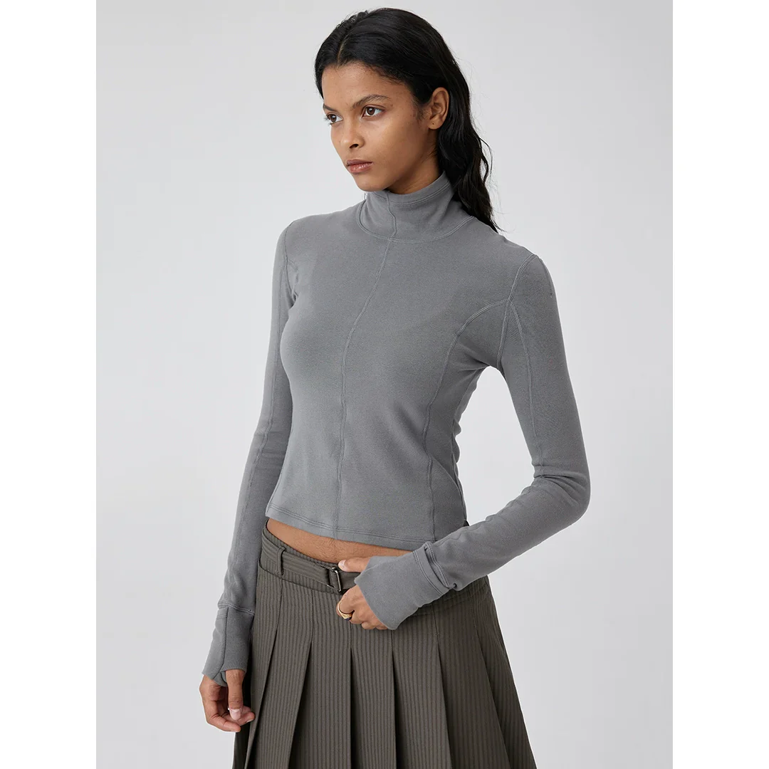 Slim Long Sleeve Turtleneck - Image 2