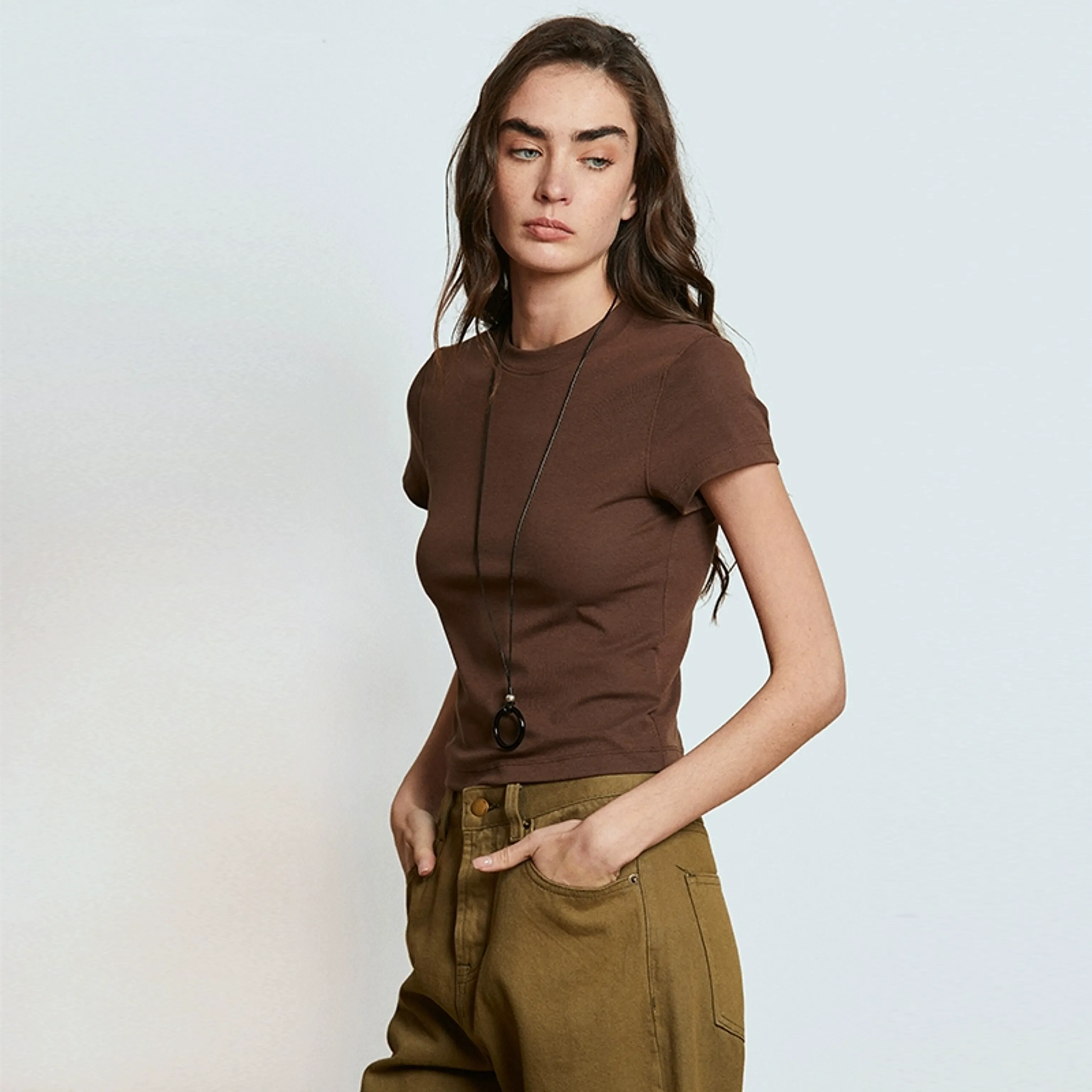Slim Minimalist Crewneck Tee - Image 7