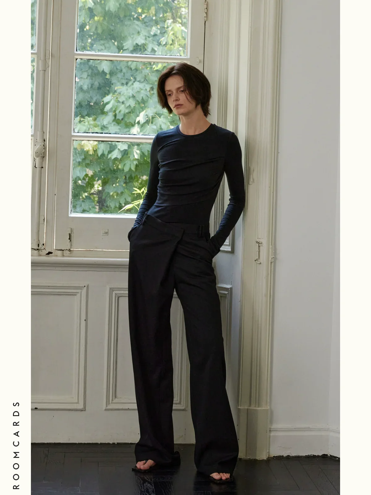 Slim Pleated Warm Top - Image 2
