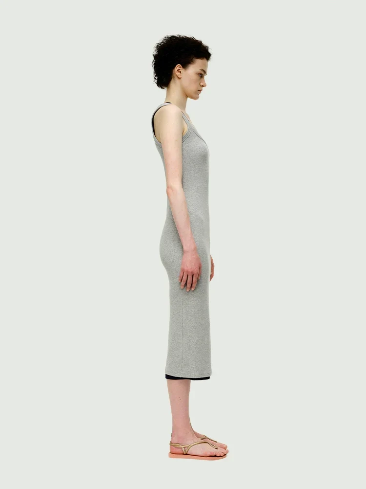 Slim Ribbed Sling Dress - Image 5