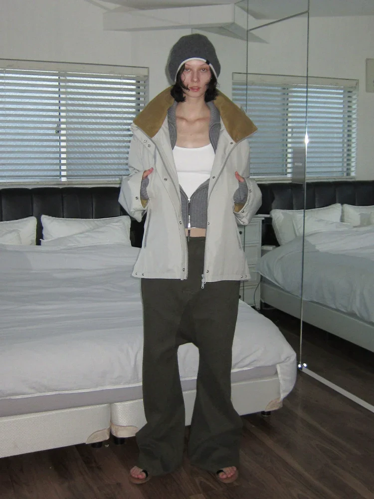 Slim Ribbed Wool Turtleneck Cardigan - Image 5