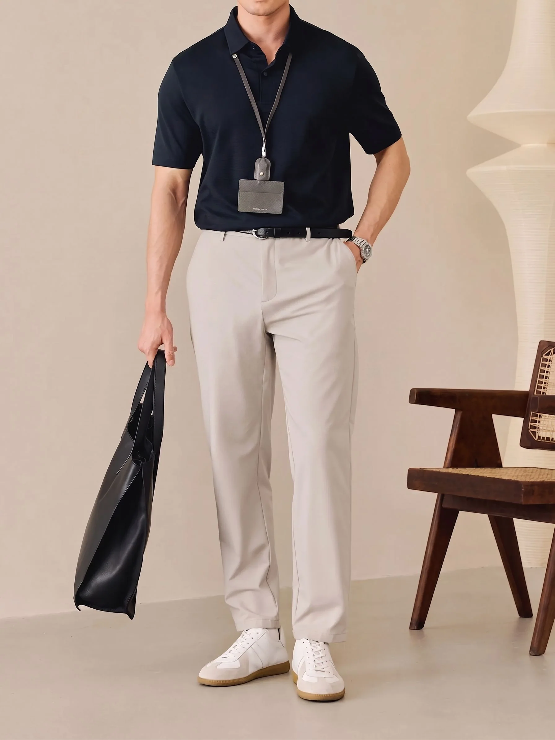 Slim Tapered Trousers - Image 2