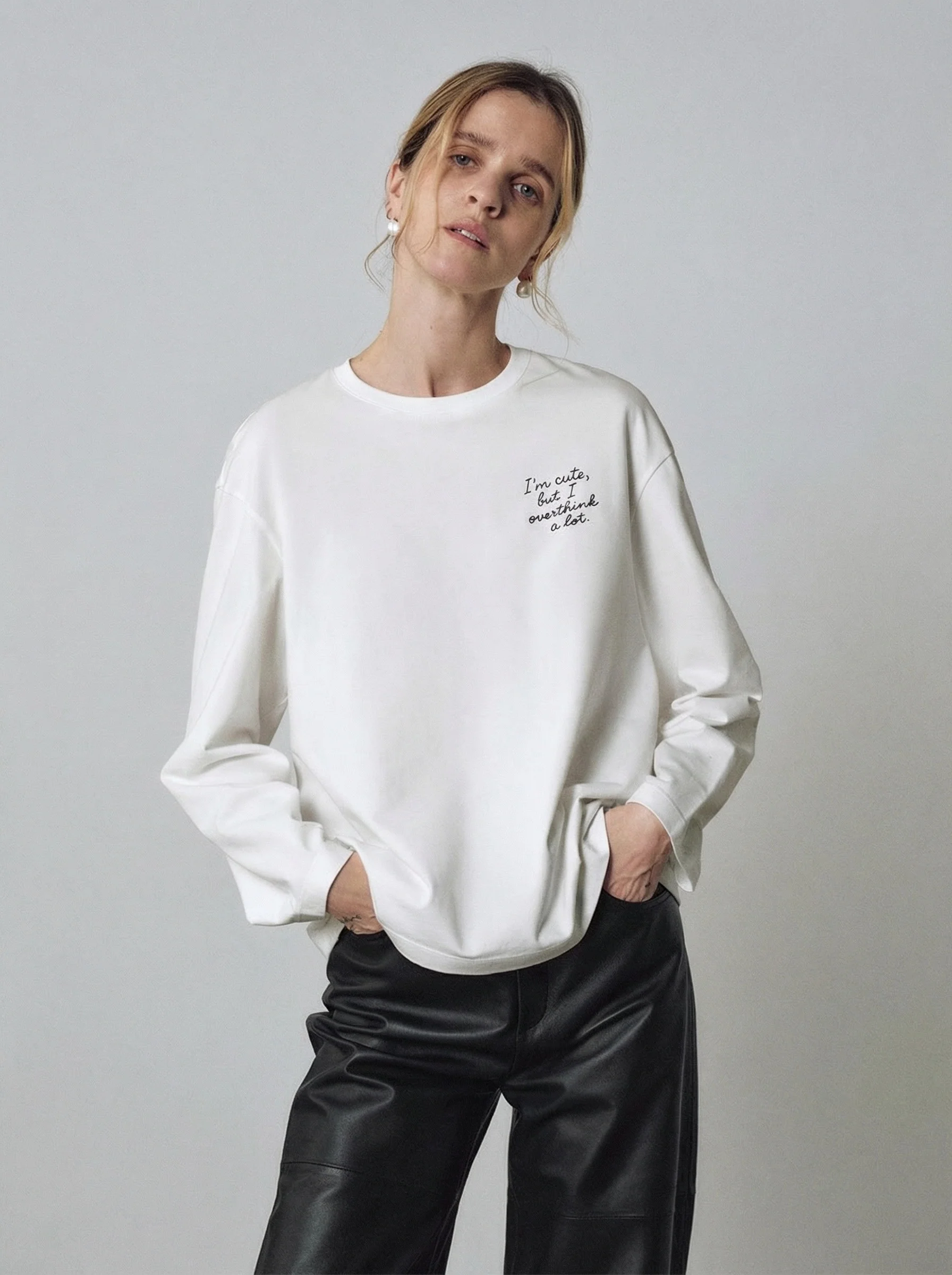 Slogan Long Sleeve Tee