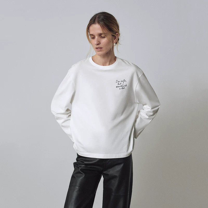 Slogan Long Sleeve Tee - Image 5