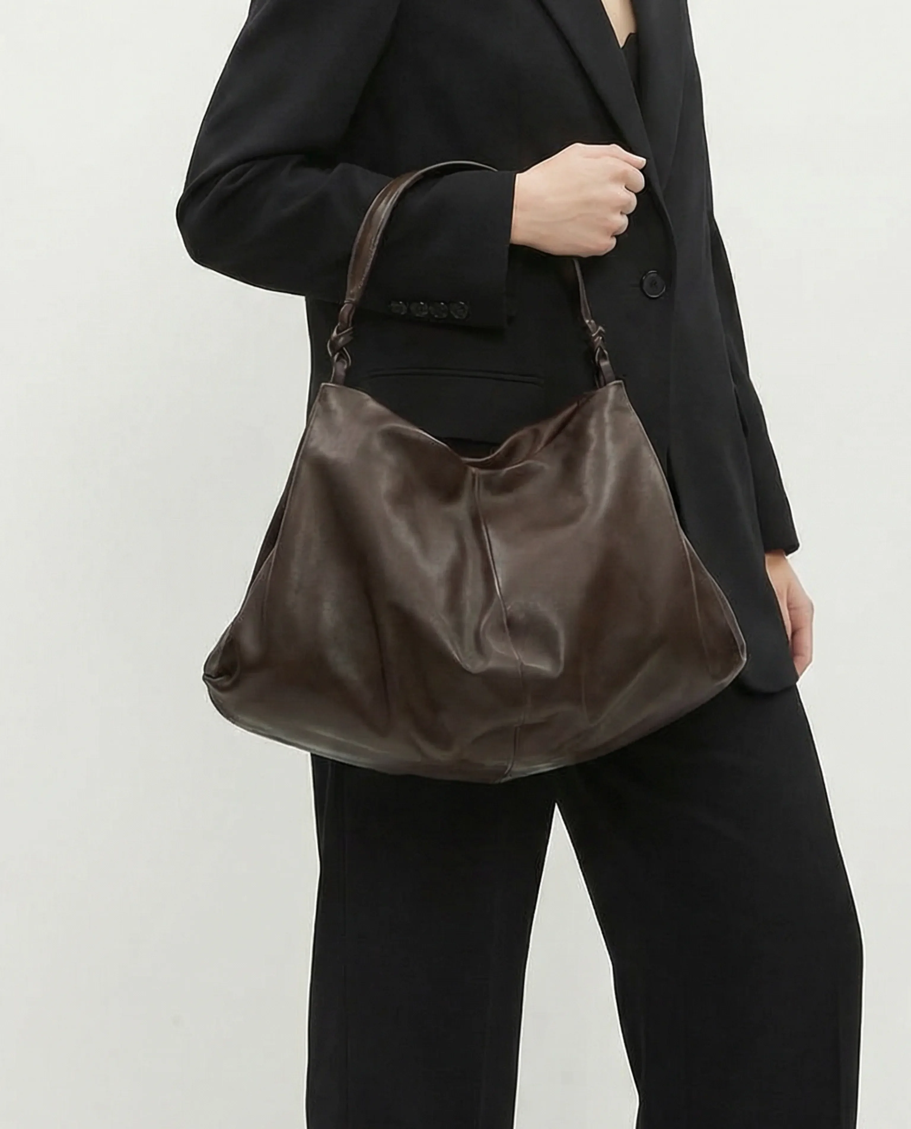 Slouchy Leather Hobo