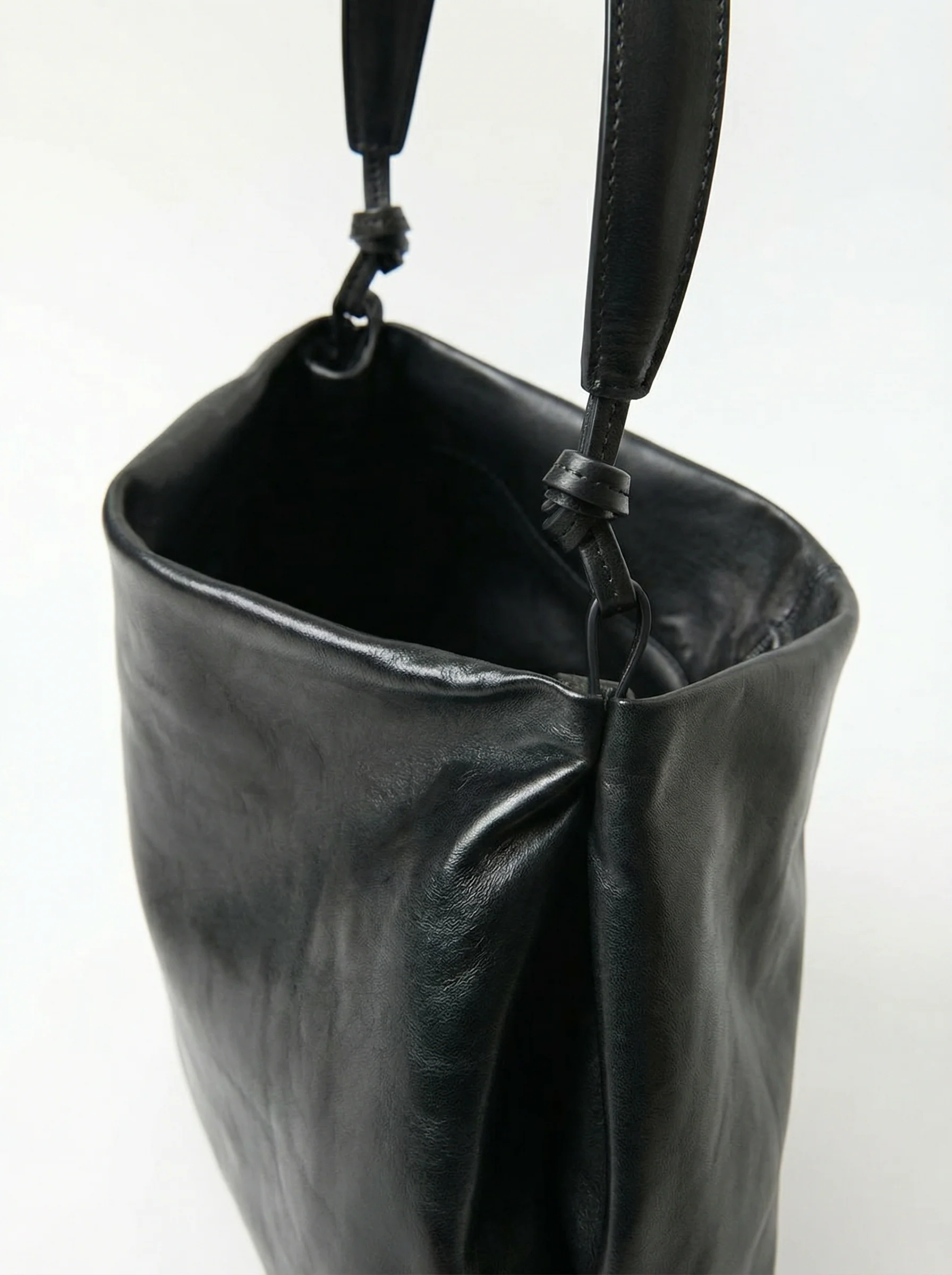 Slouchy Leather Hobo - Image 3