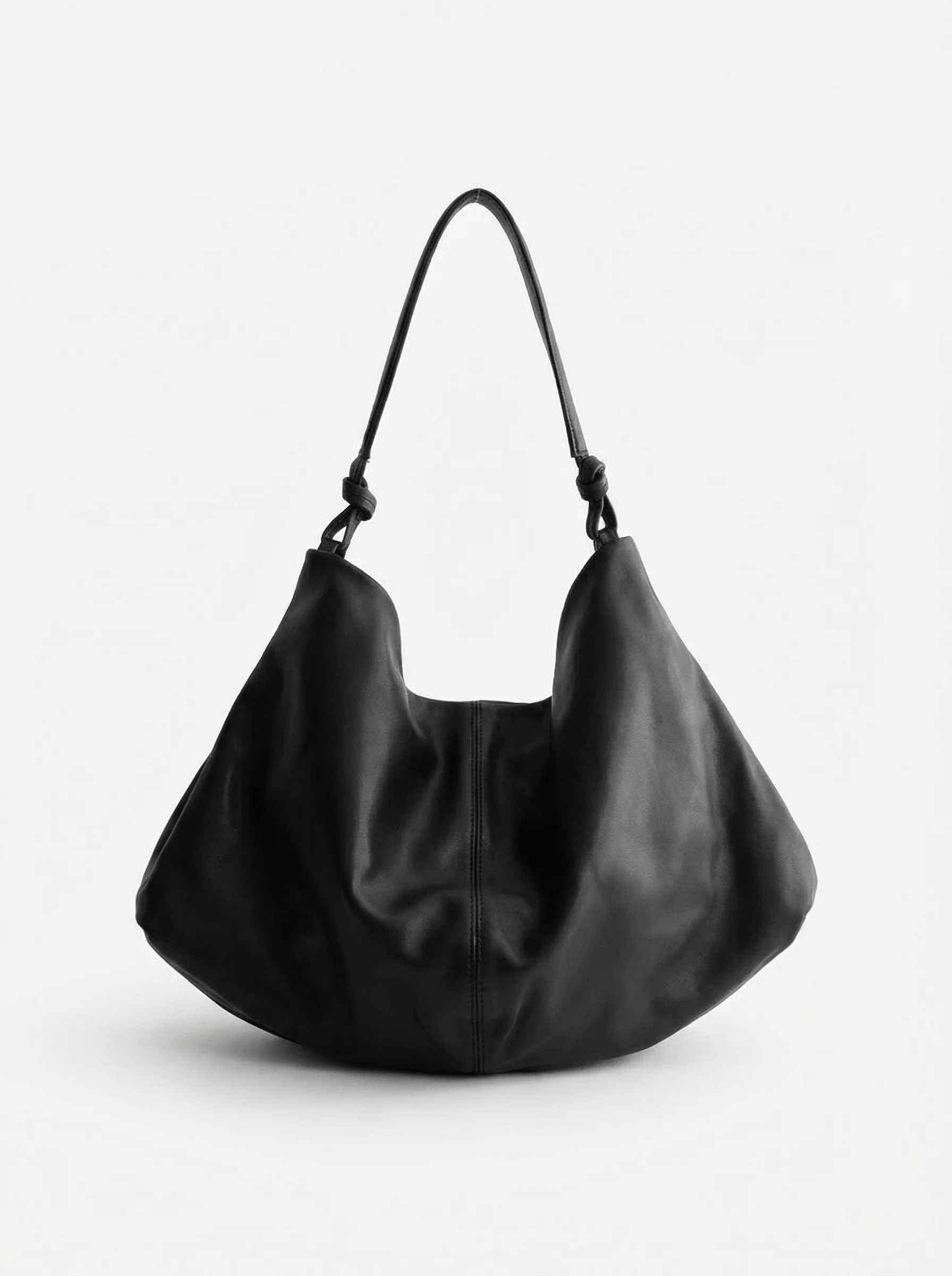 Slouchy Leather Hobo - Image 4