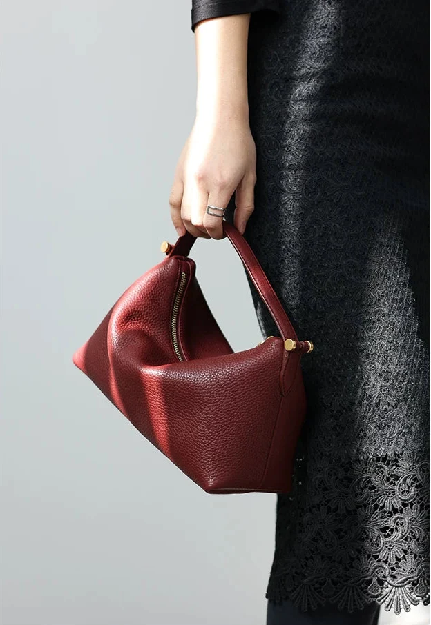 Slouchy Pebbled Leather Crossbody - Image 11