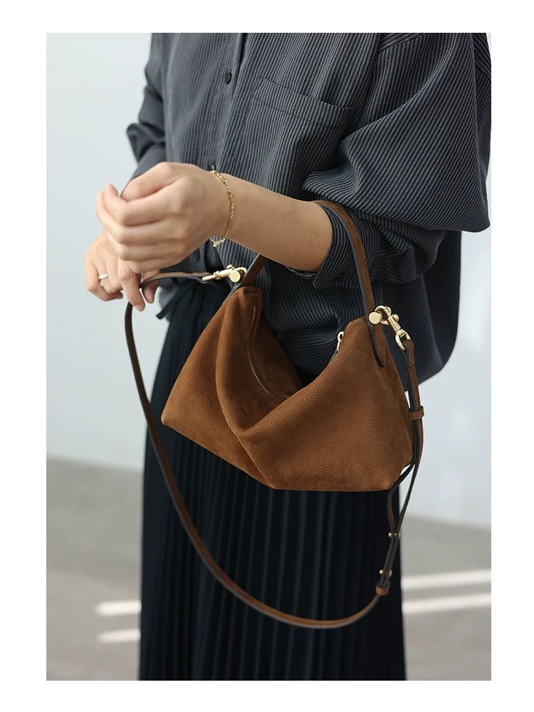 Slouchy Pebbled Leather Crossbody - Image 13