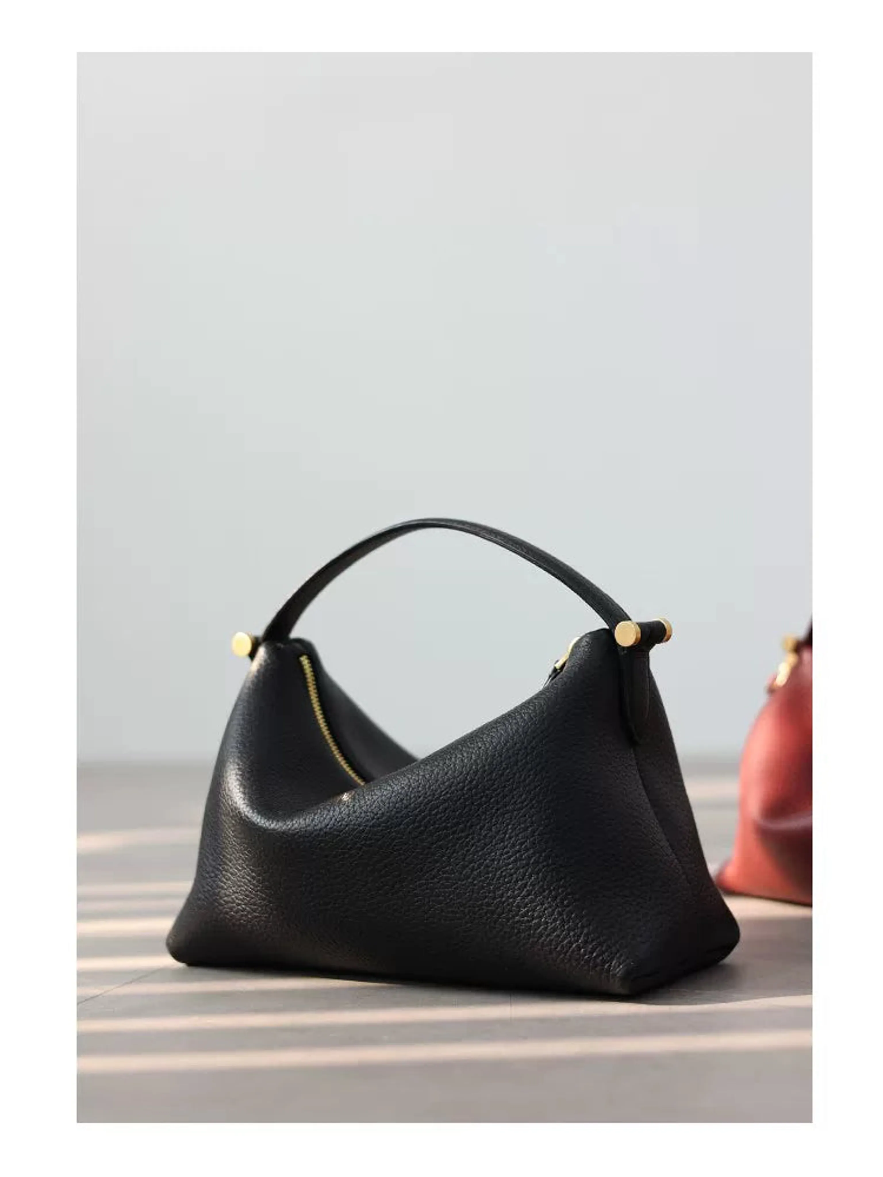 Slouchy Pebbled Leather Crossbody - Image 16