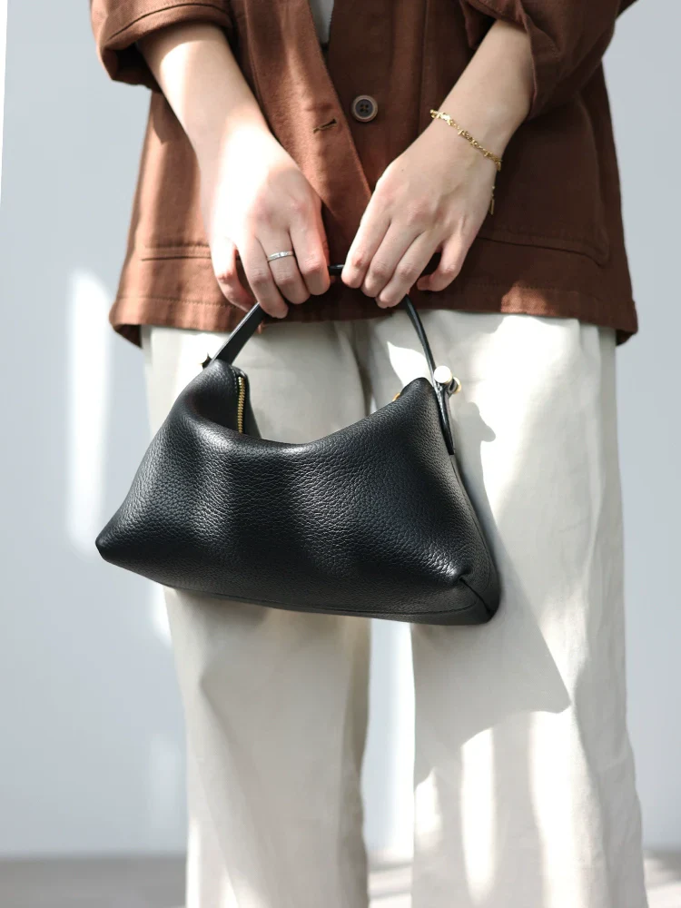 Slouchy Pebbled Leather Crossbody - Image 2