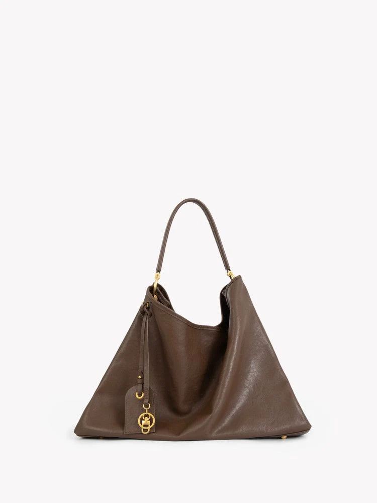 Slouchy Top Grain Leather Tote - Image 3
