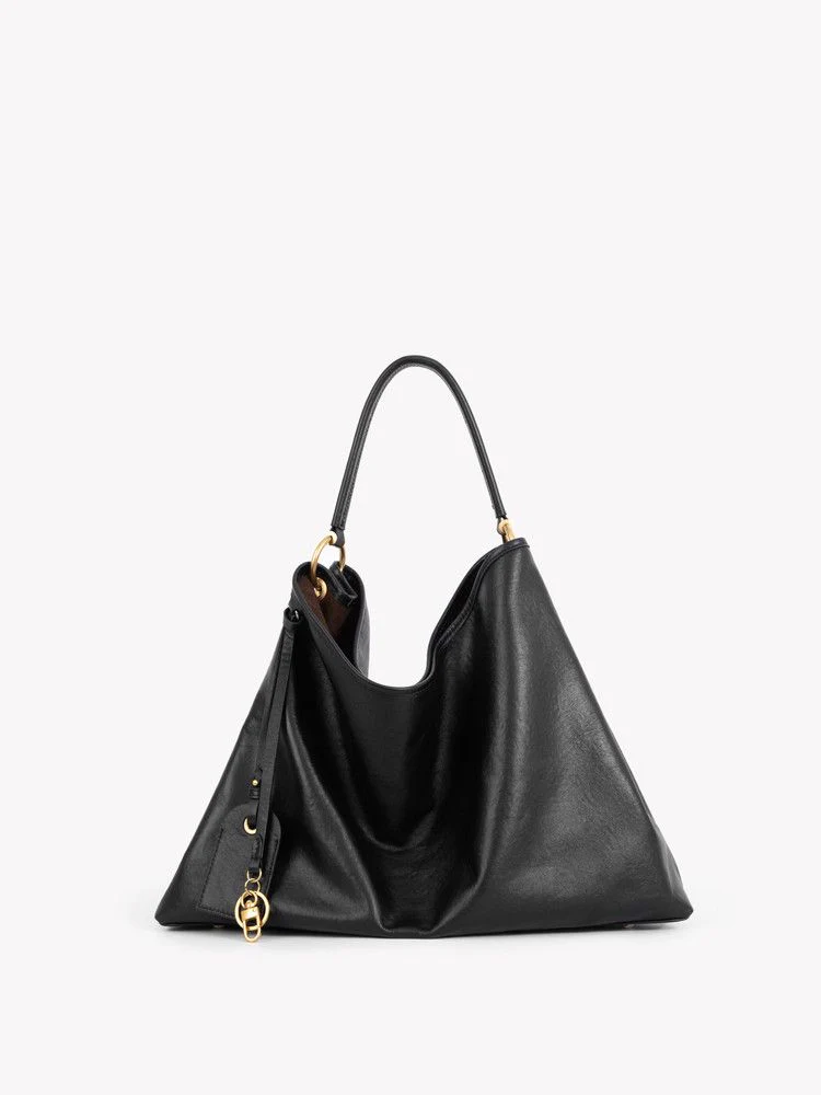 Slouchy Top Grain Leather Tote - Image 4