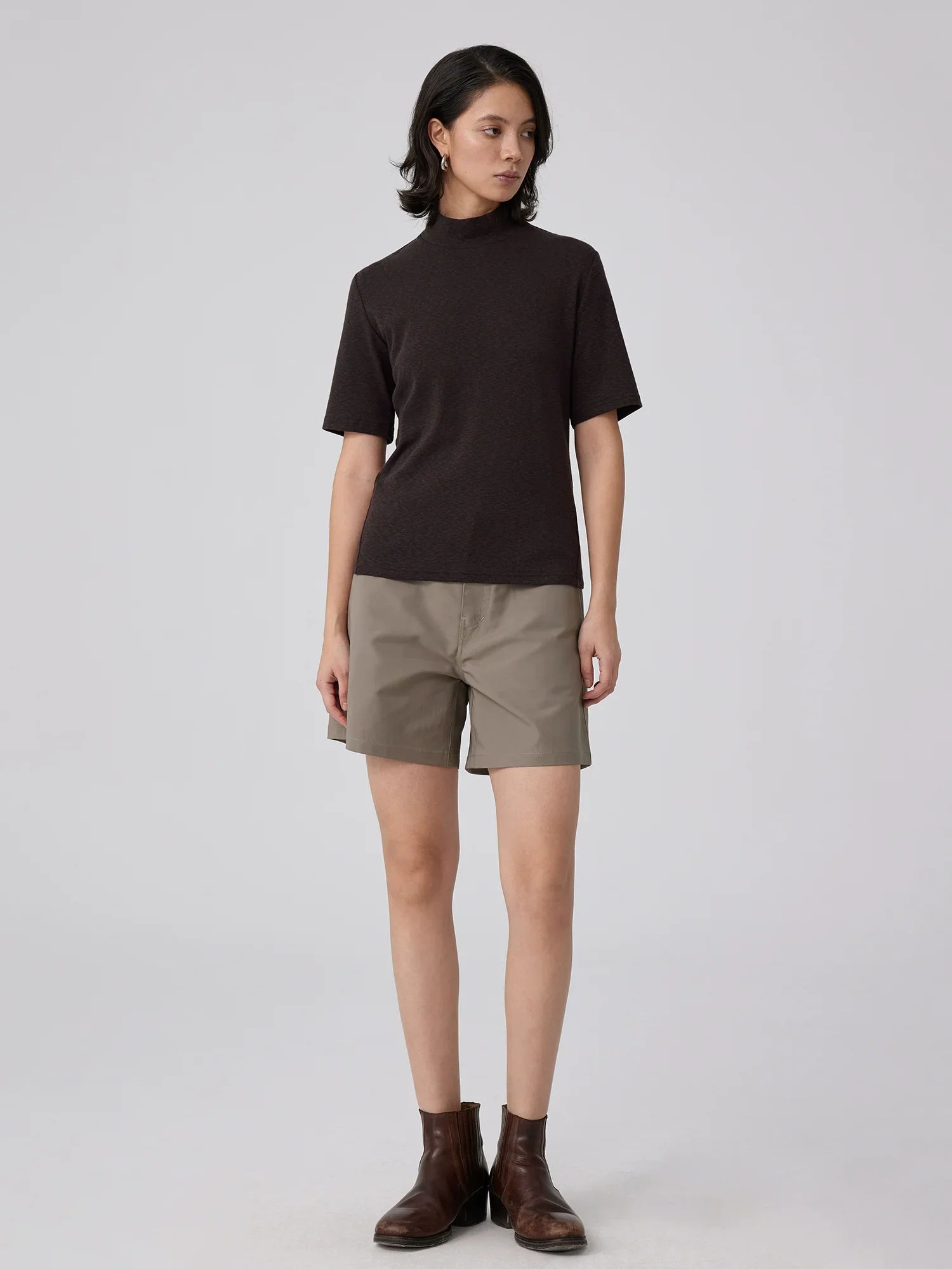 Slub Mock-Neck Tee - Image 3