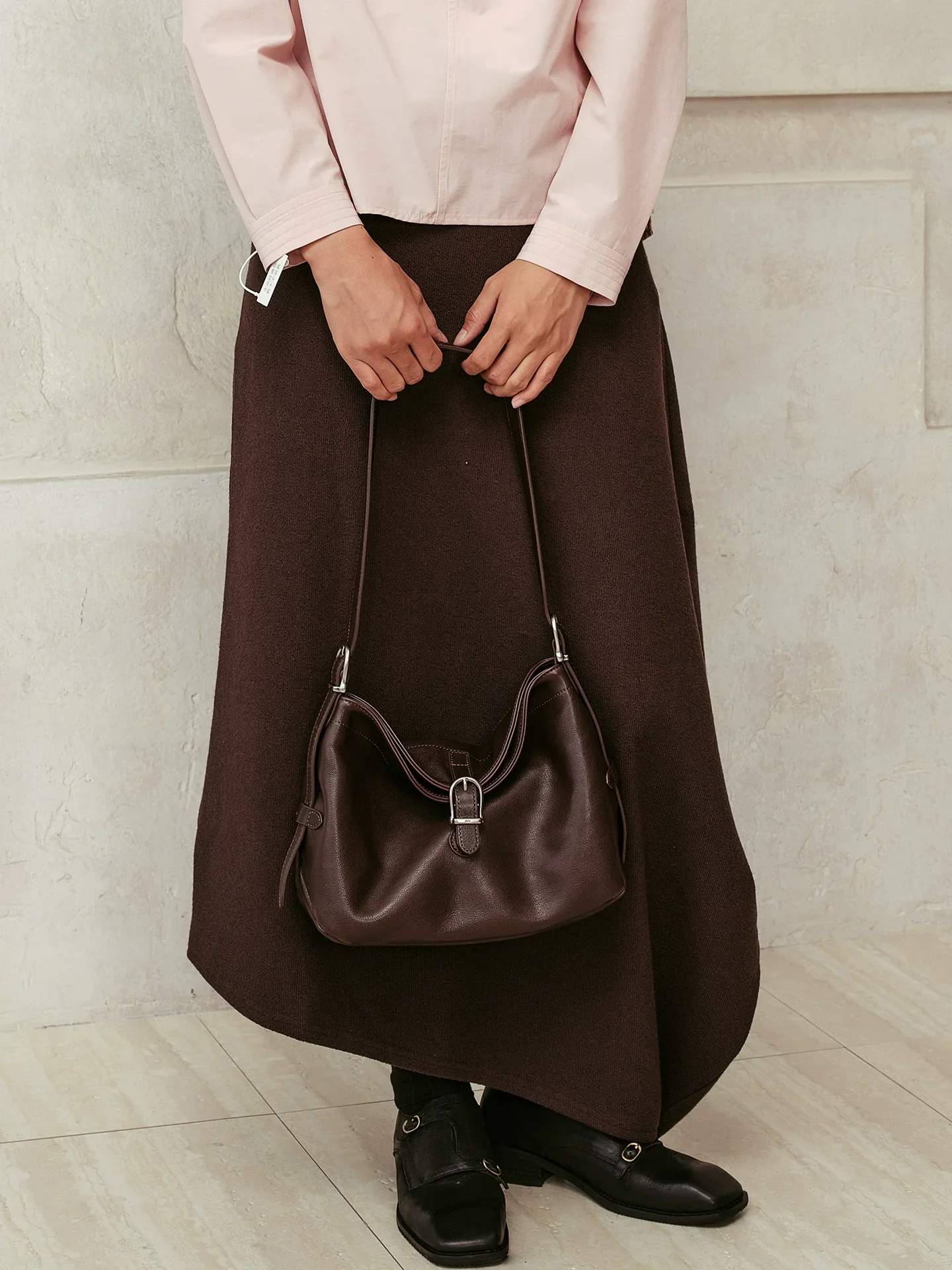 Small Buckle Hobo Bag