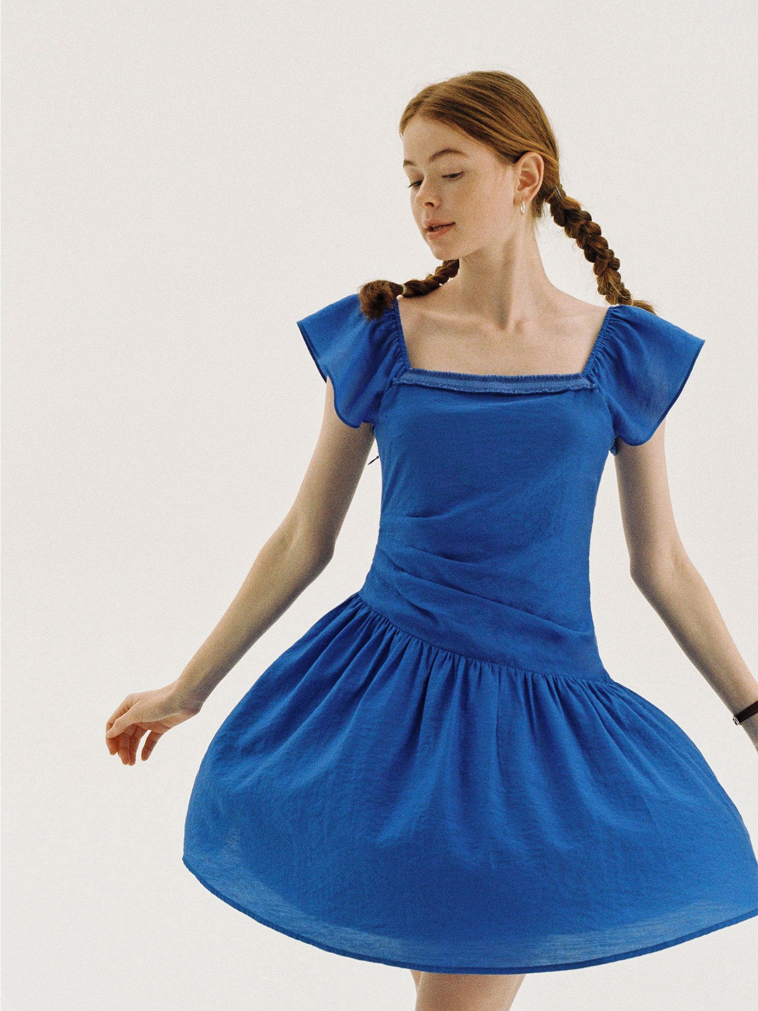 Smocked Back Mini Dress - Image 4