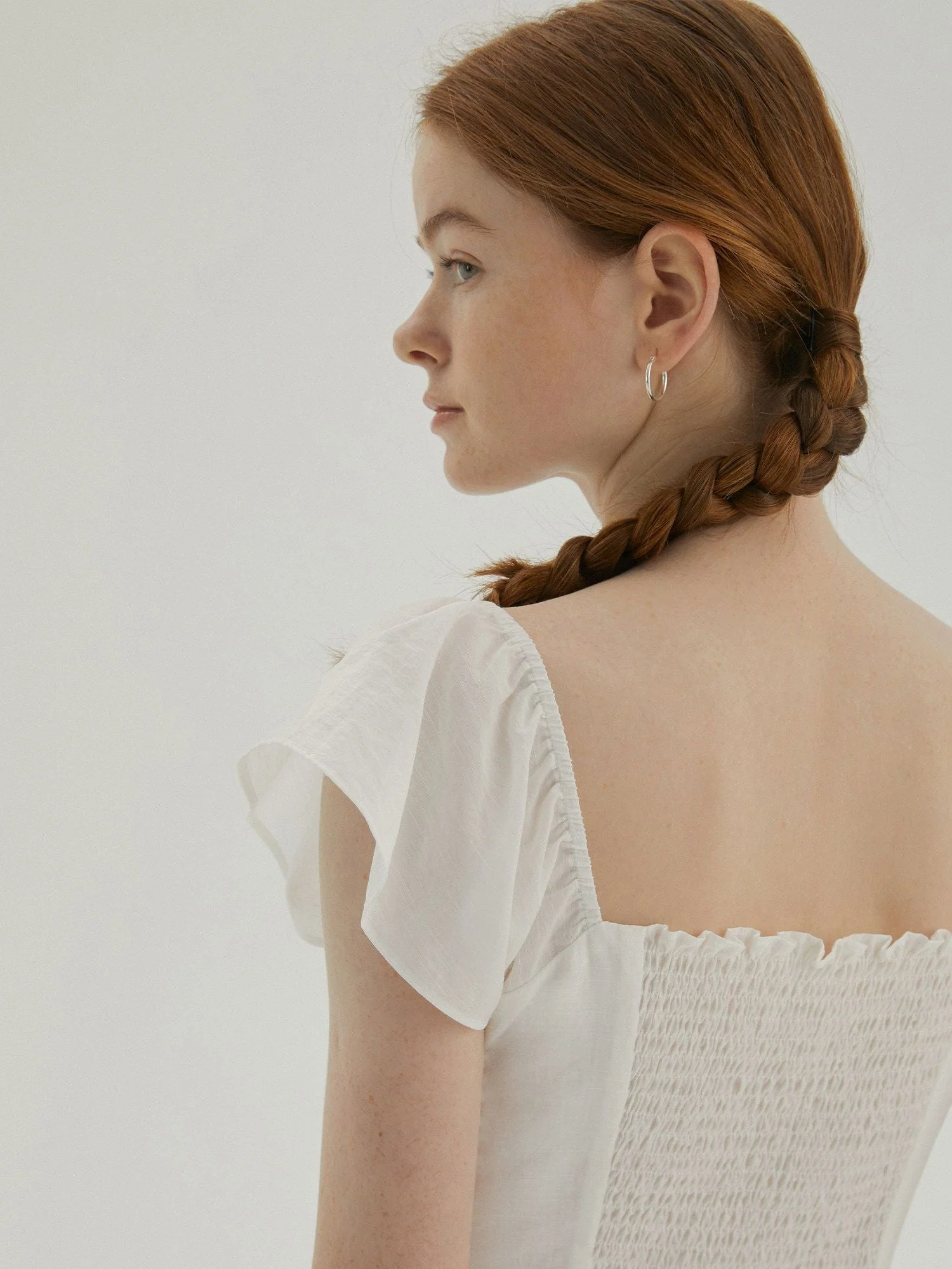 Smocked Back Mini Dress - Image 5