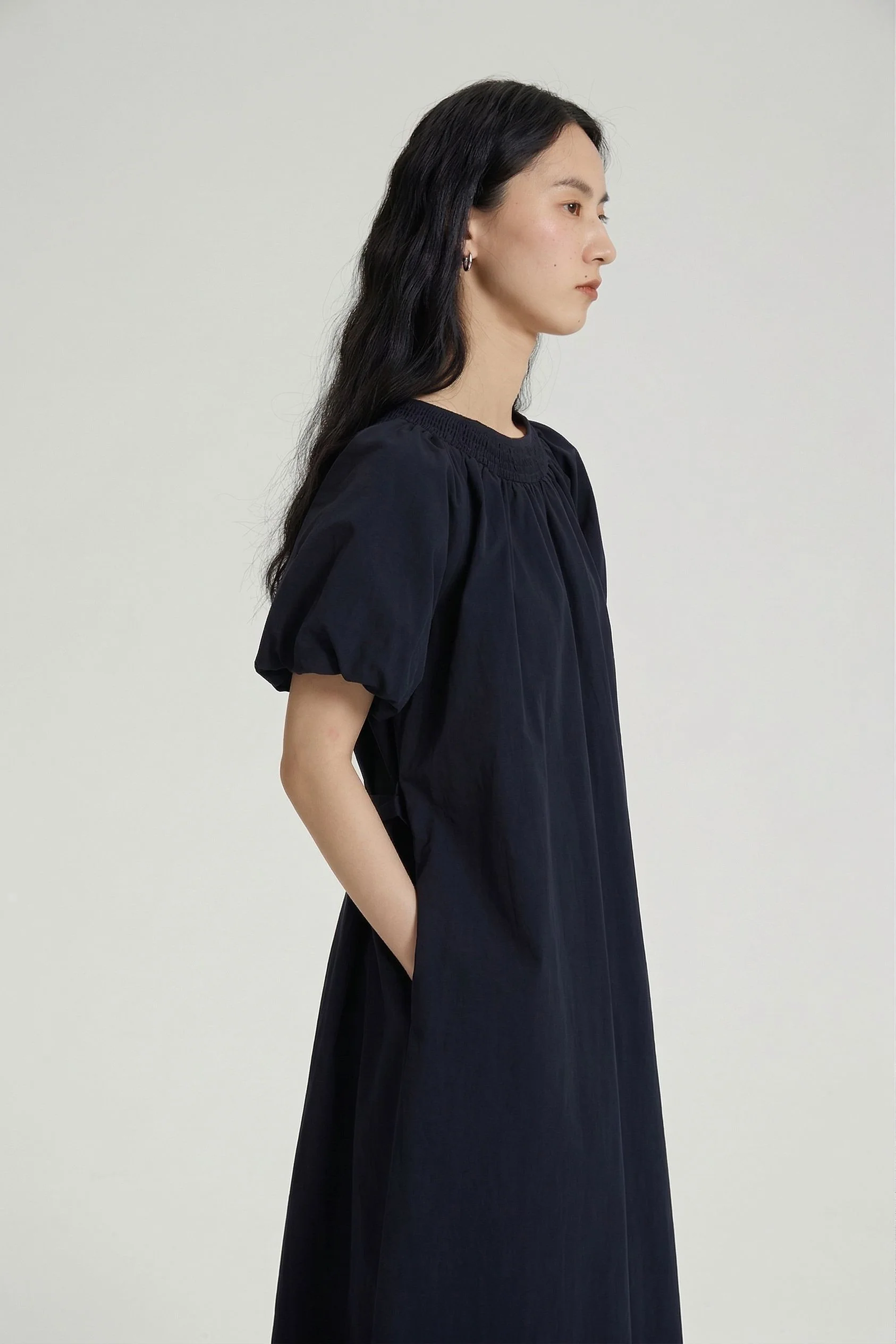 Smocked Yoke Midi Dress - Image 4