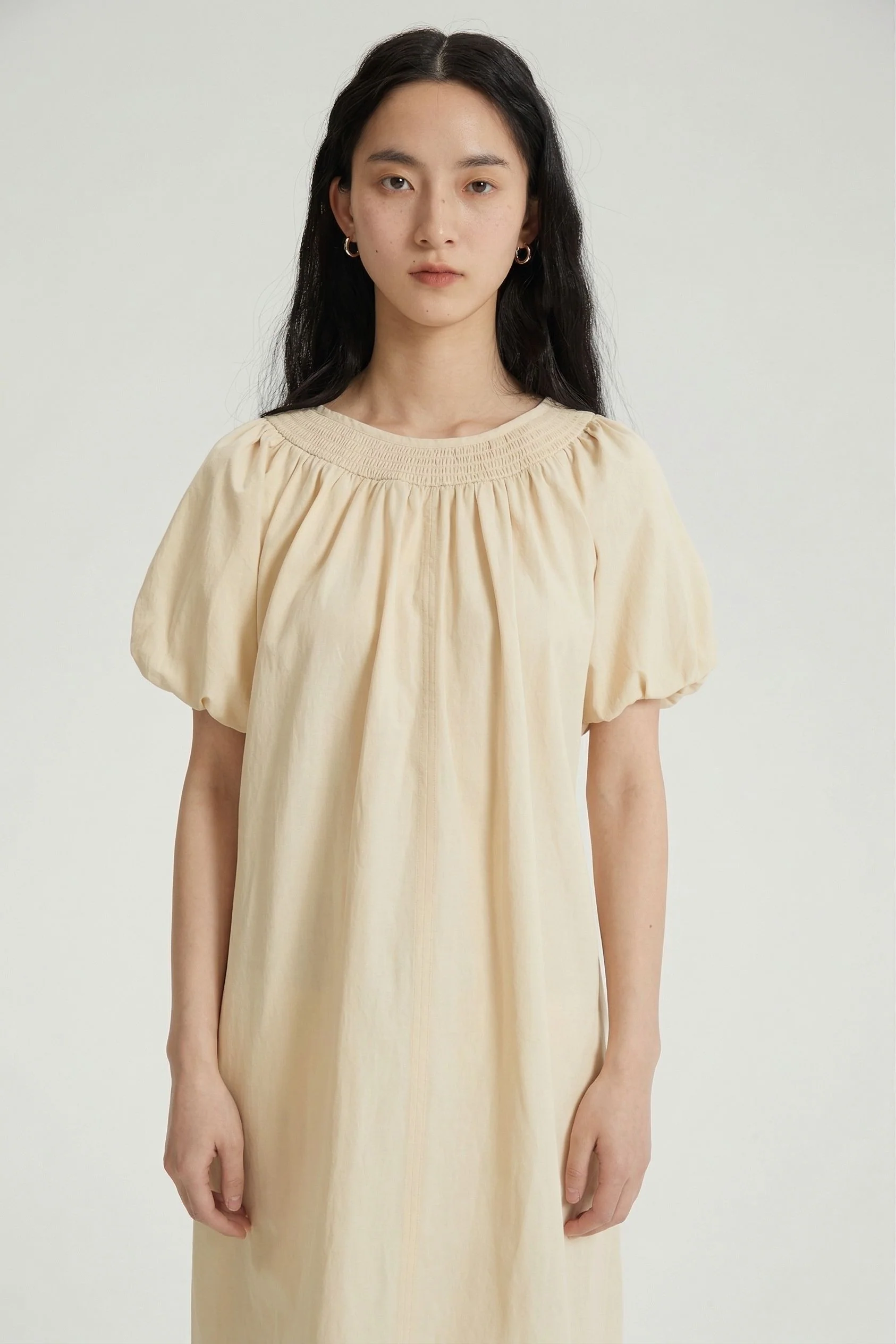 Smocked Yoke Midi Dress - Image 6