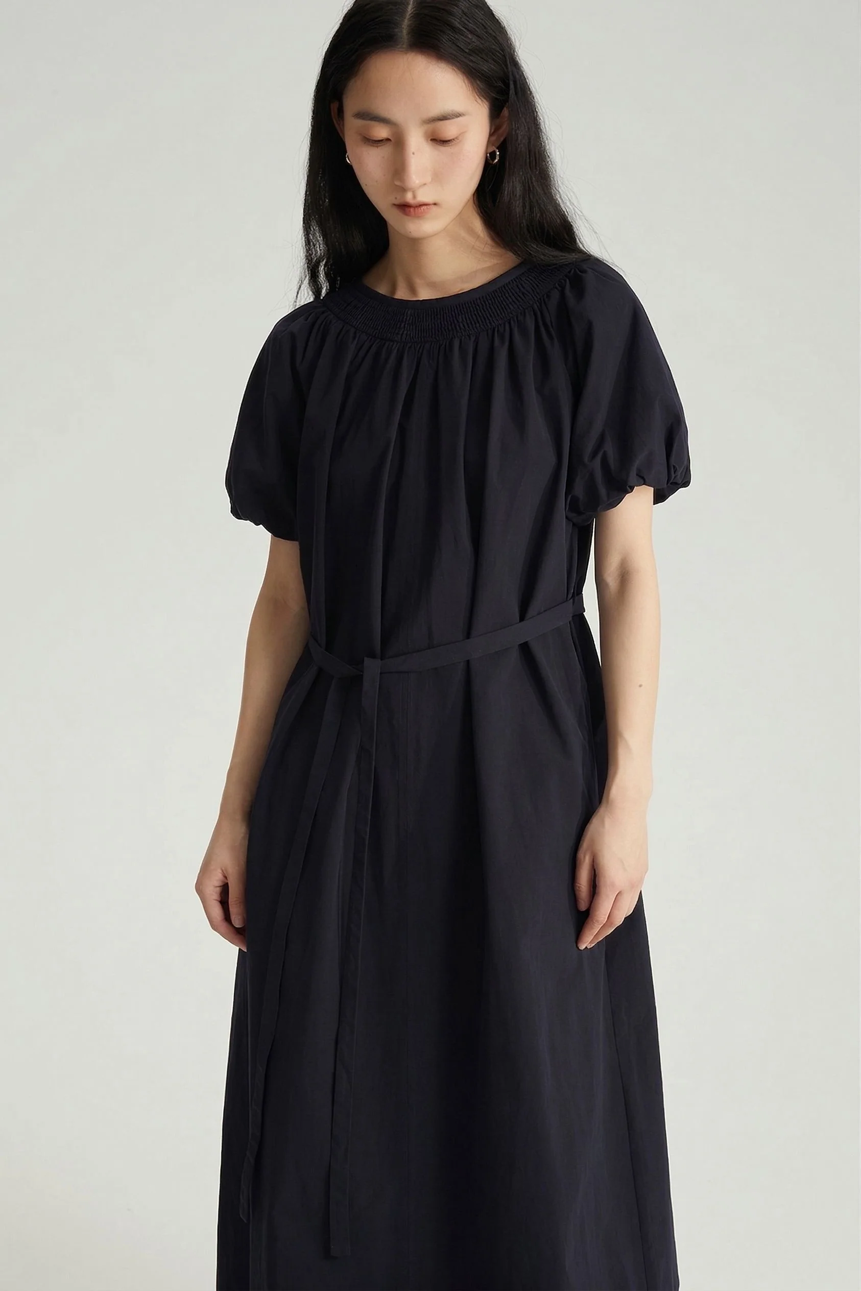 Smocked Yoke Midi Dress - Image 7