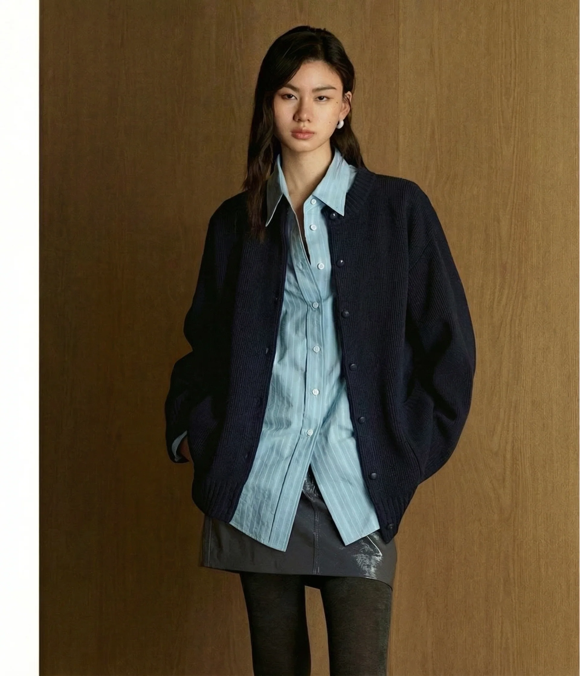 Snap-Front Knit Cardigan - Image 4