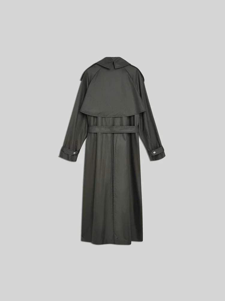 Snap-Front Trench Coat - Image 2