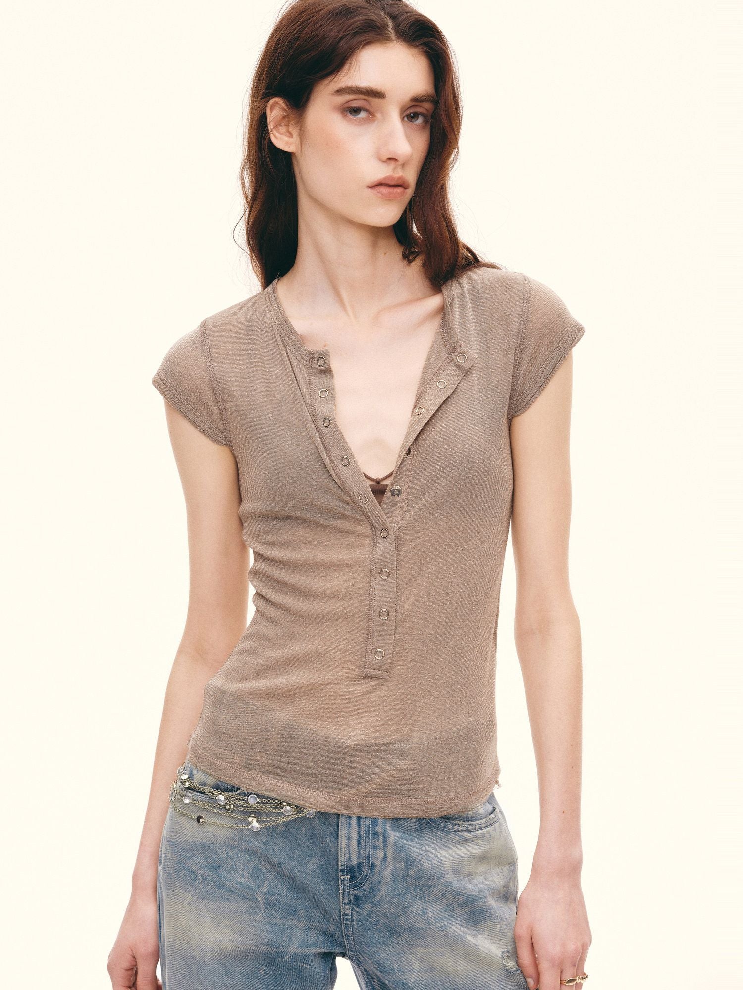 Snap Henley Tee