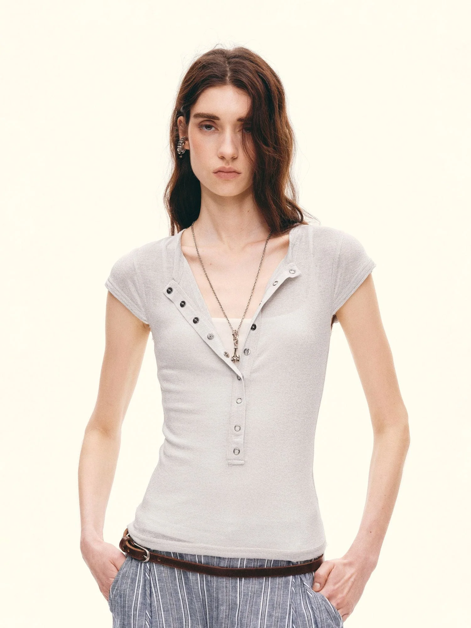 Snap Henley Tee - Image 4