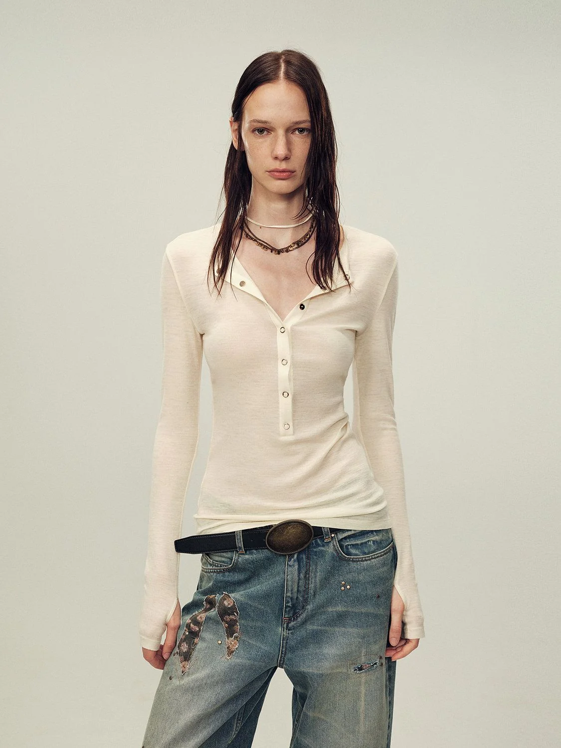 Snap Henley Tee - Image 2