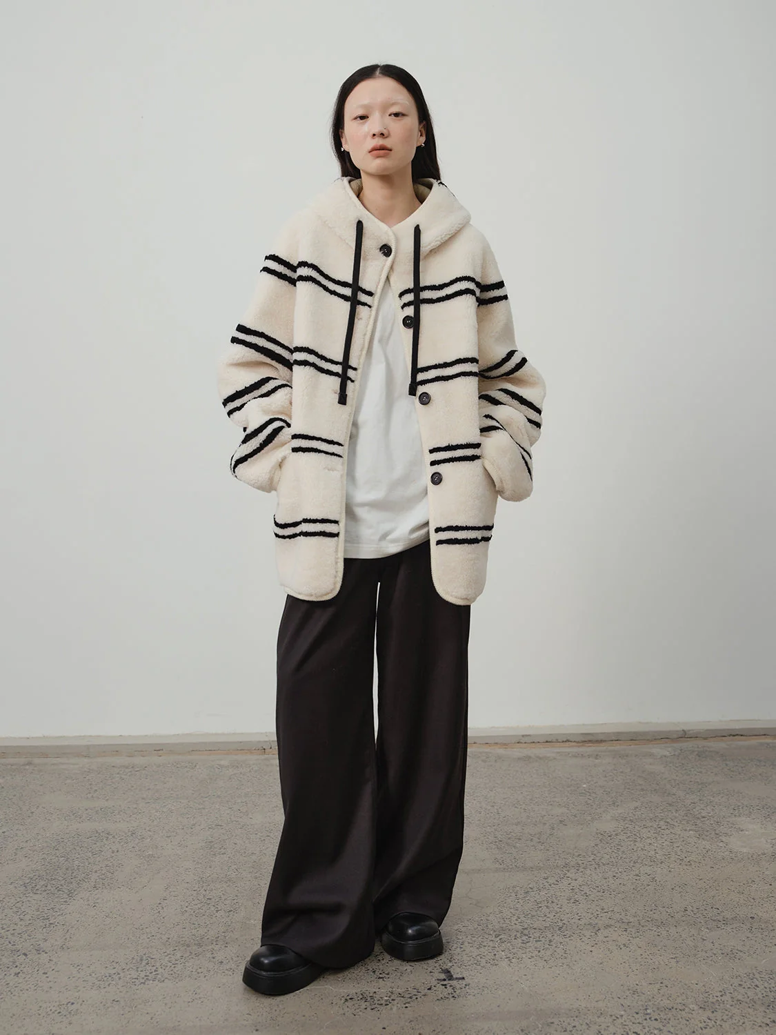 Snow Striped Coat