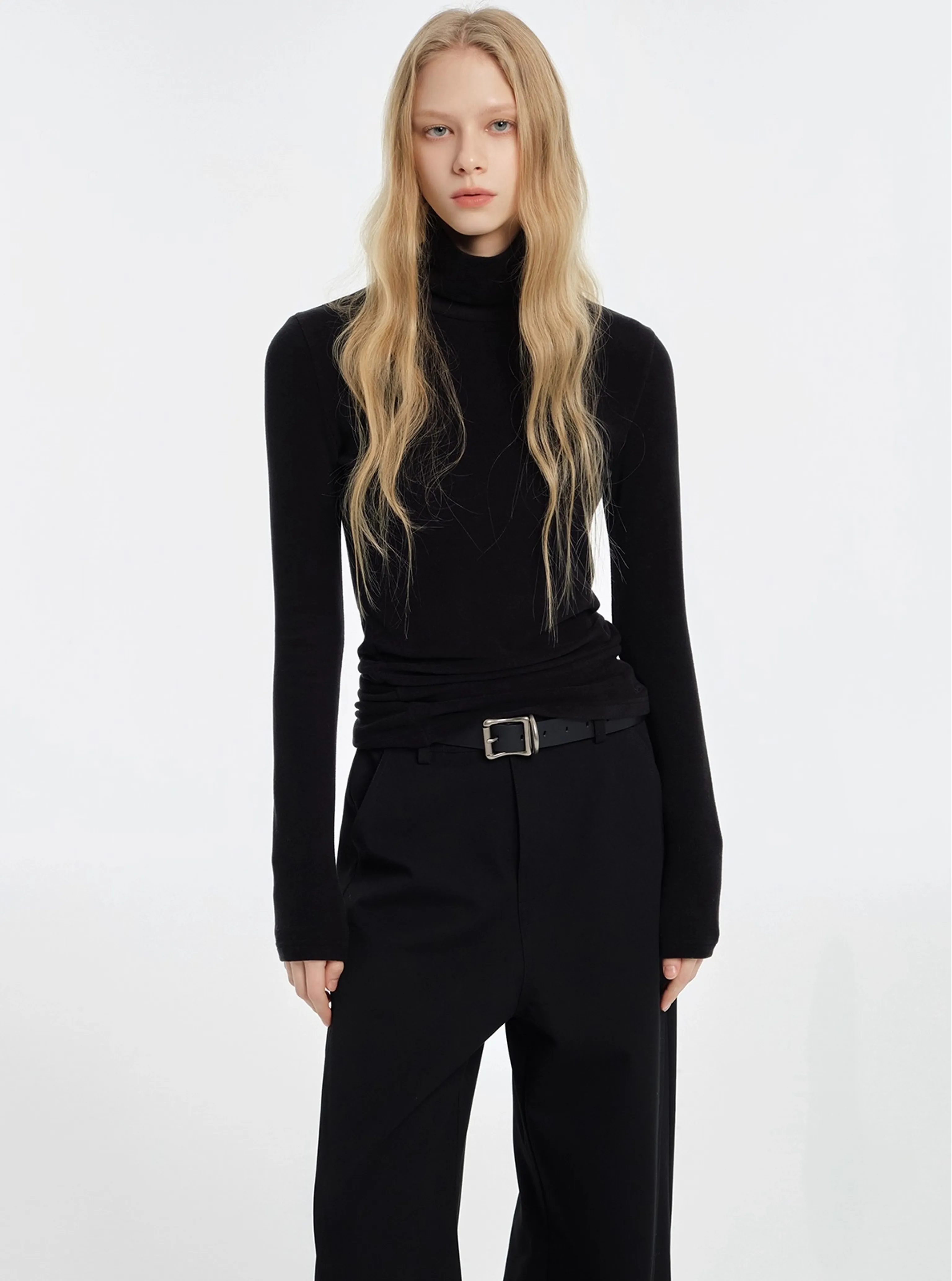 Soft Double-Sided Micro Fleece Turtleneck - Image 2
