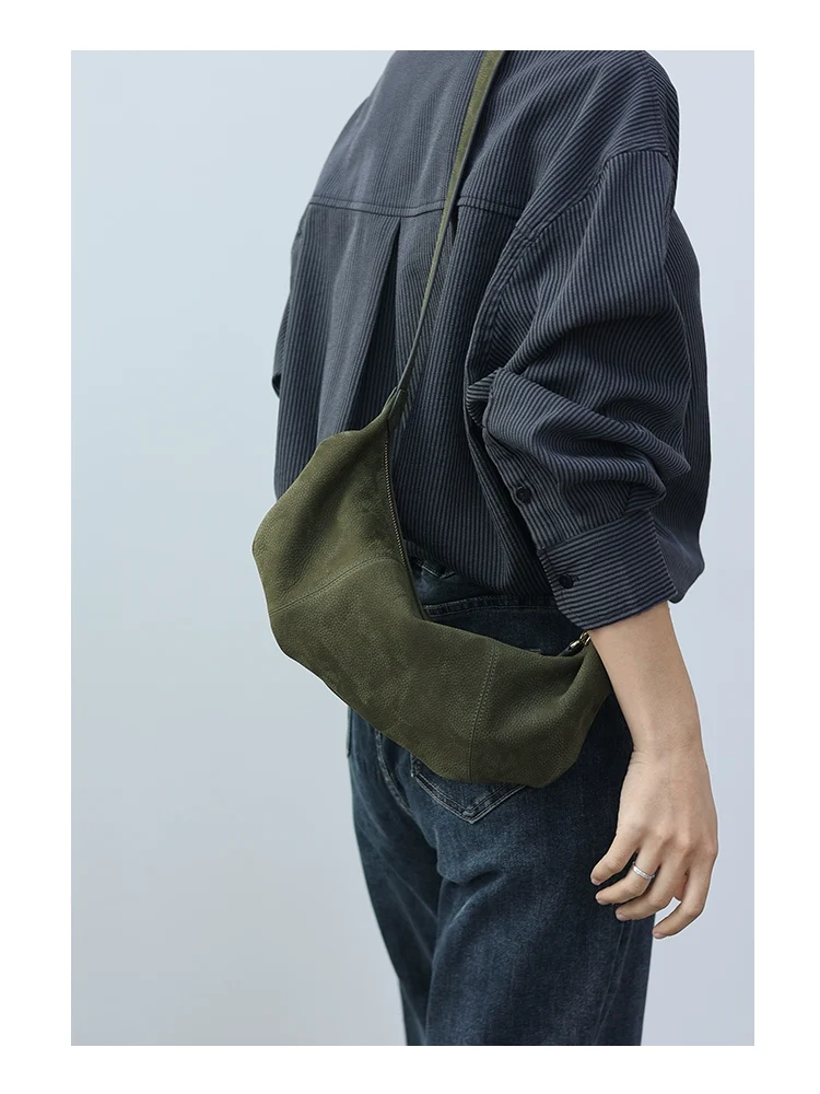 Soft Leather Croissant Bag - Image 12