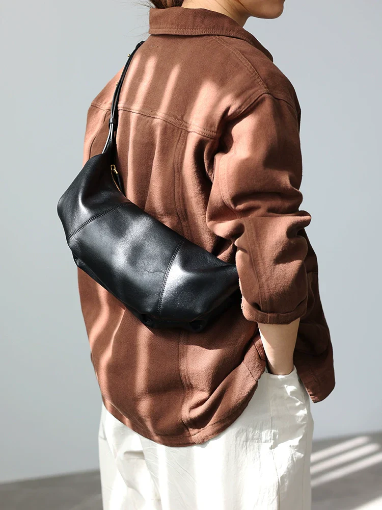 Soft Leather Croissant Bag - Image 3