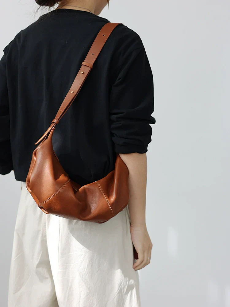 Soft Leather Croissant Bag - Image 4