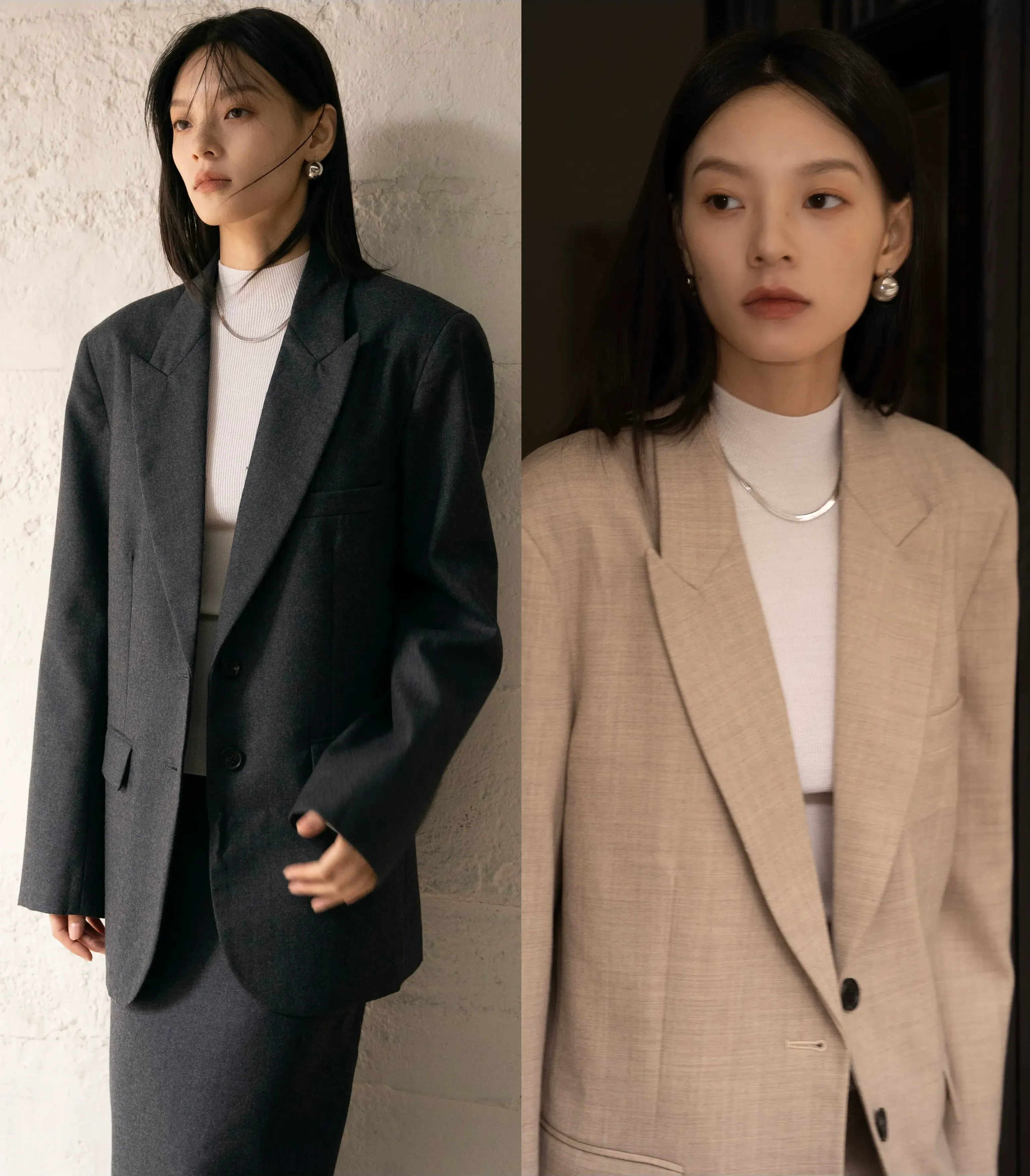 Sophisticated Blazer and Skirt Set