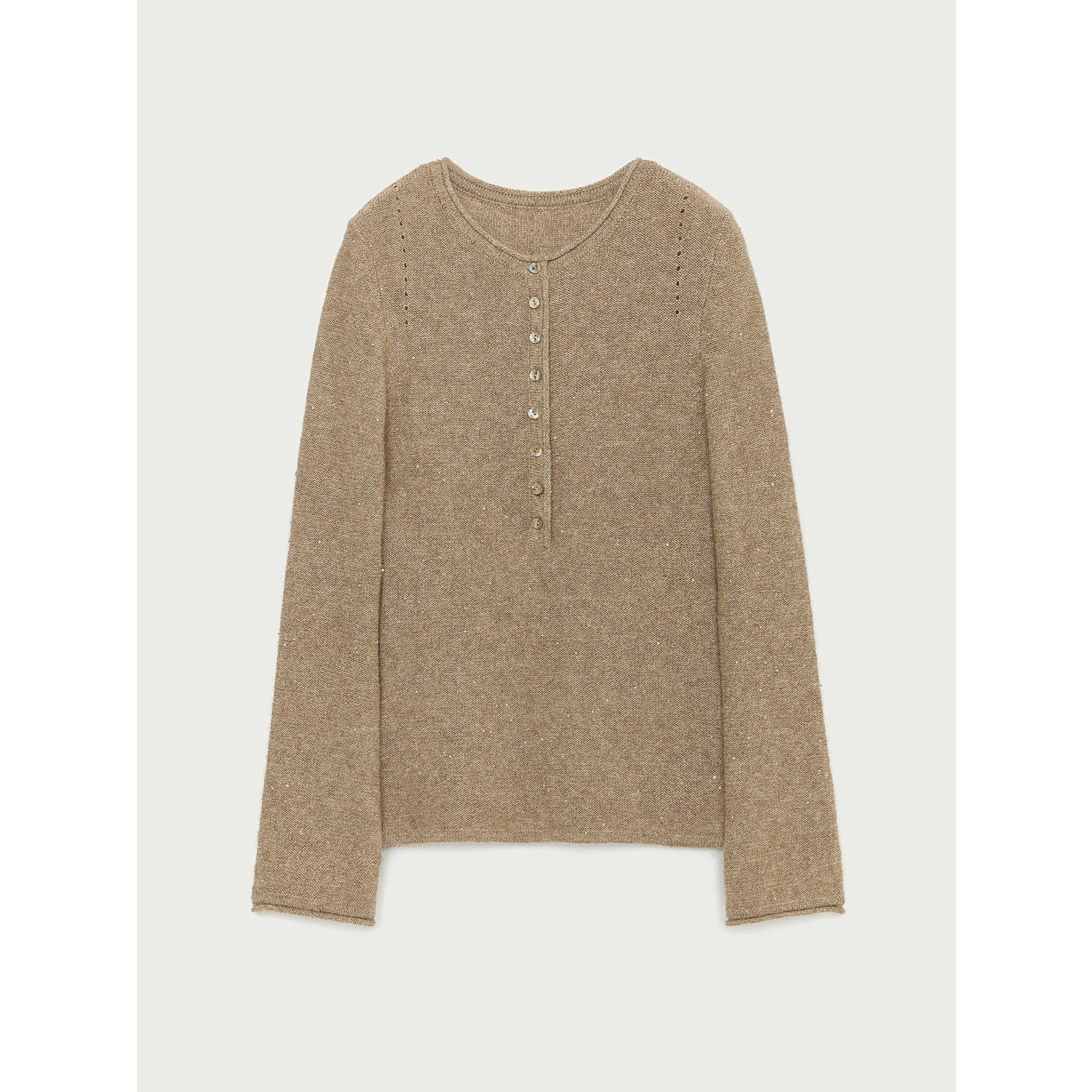 Sparkle Henley Sweater - Image 6