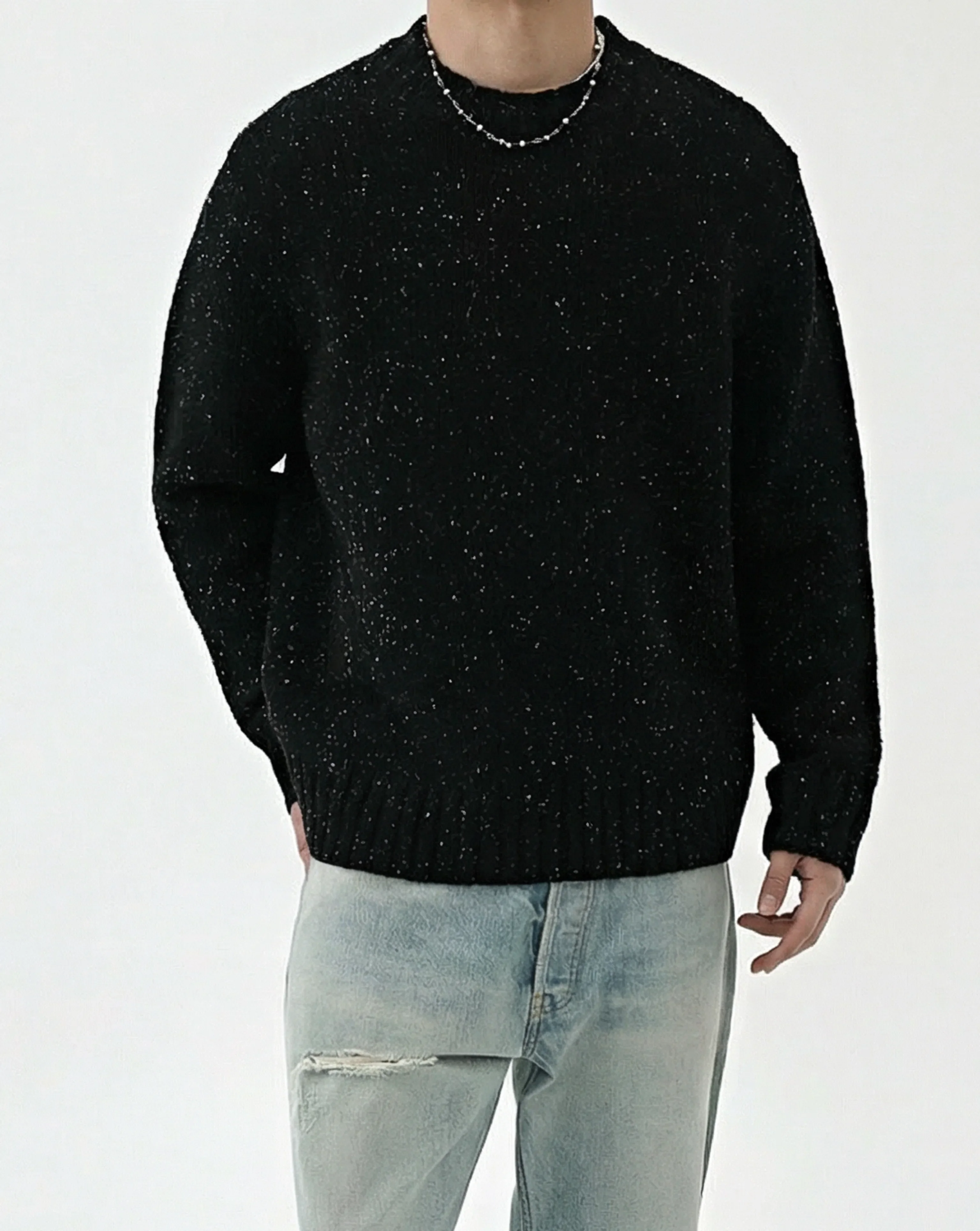 Speckled Crewneck Sweater