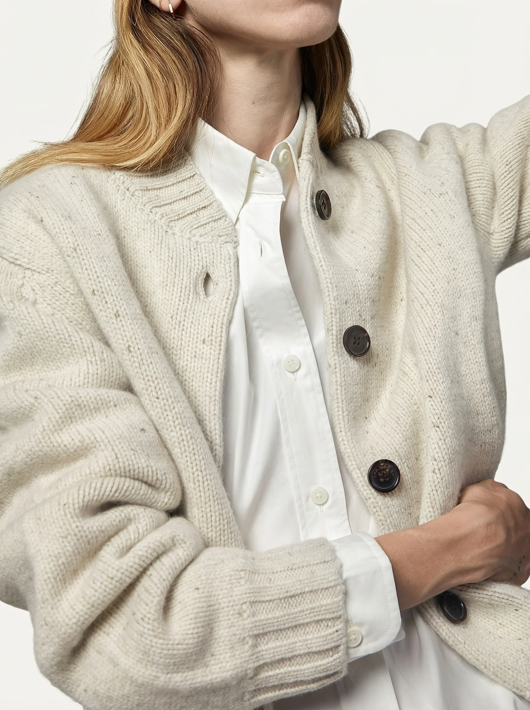 Speckled Knit Cardigan - Image 7