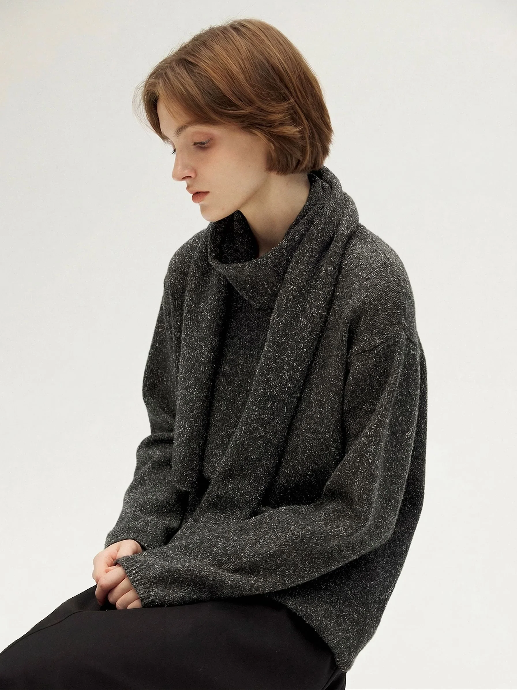 Speckled Knit Sweater - Image 4