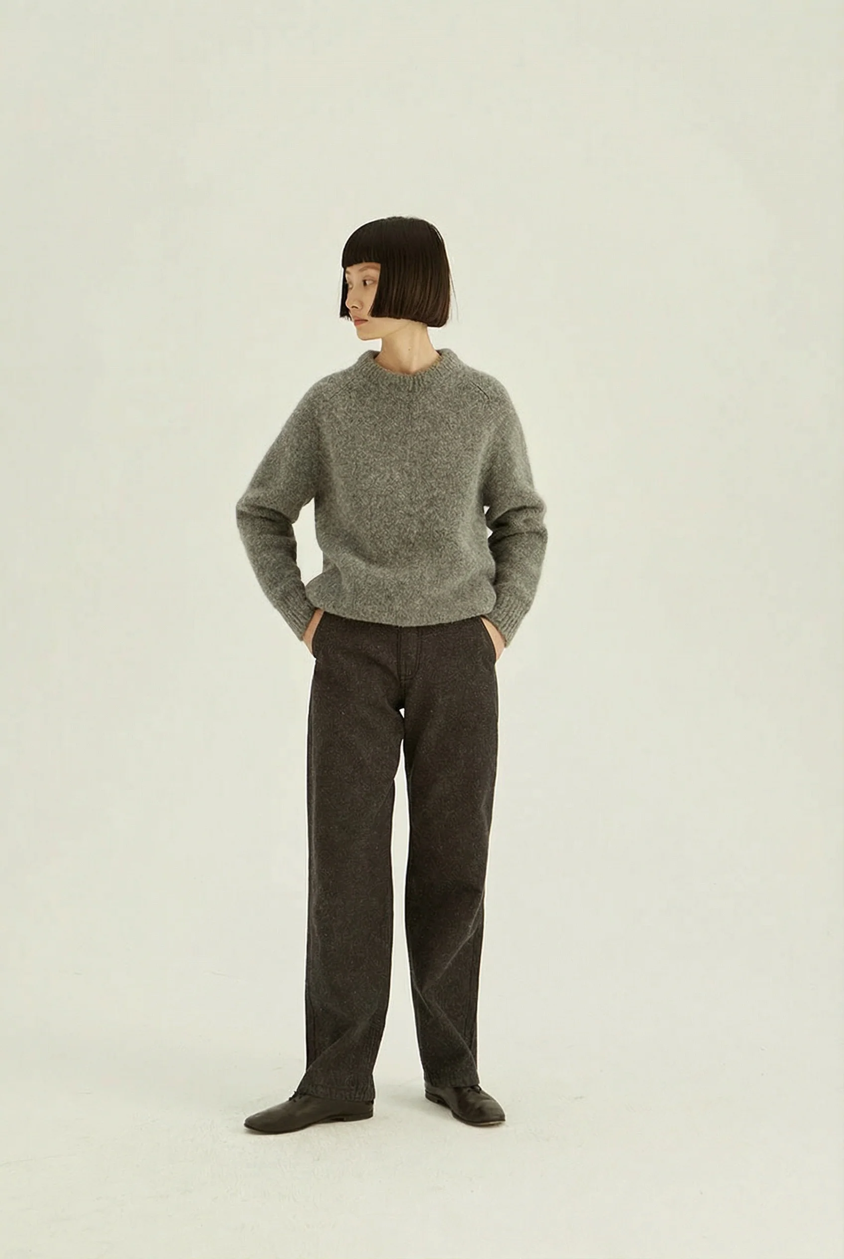 Speckled Wide-Leg Jeans - Image 2
