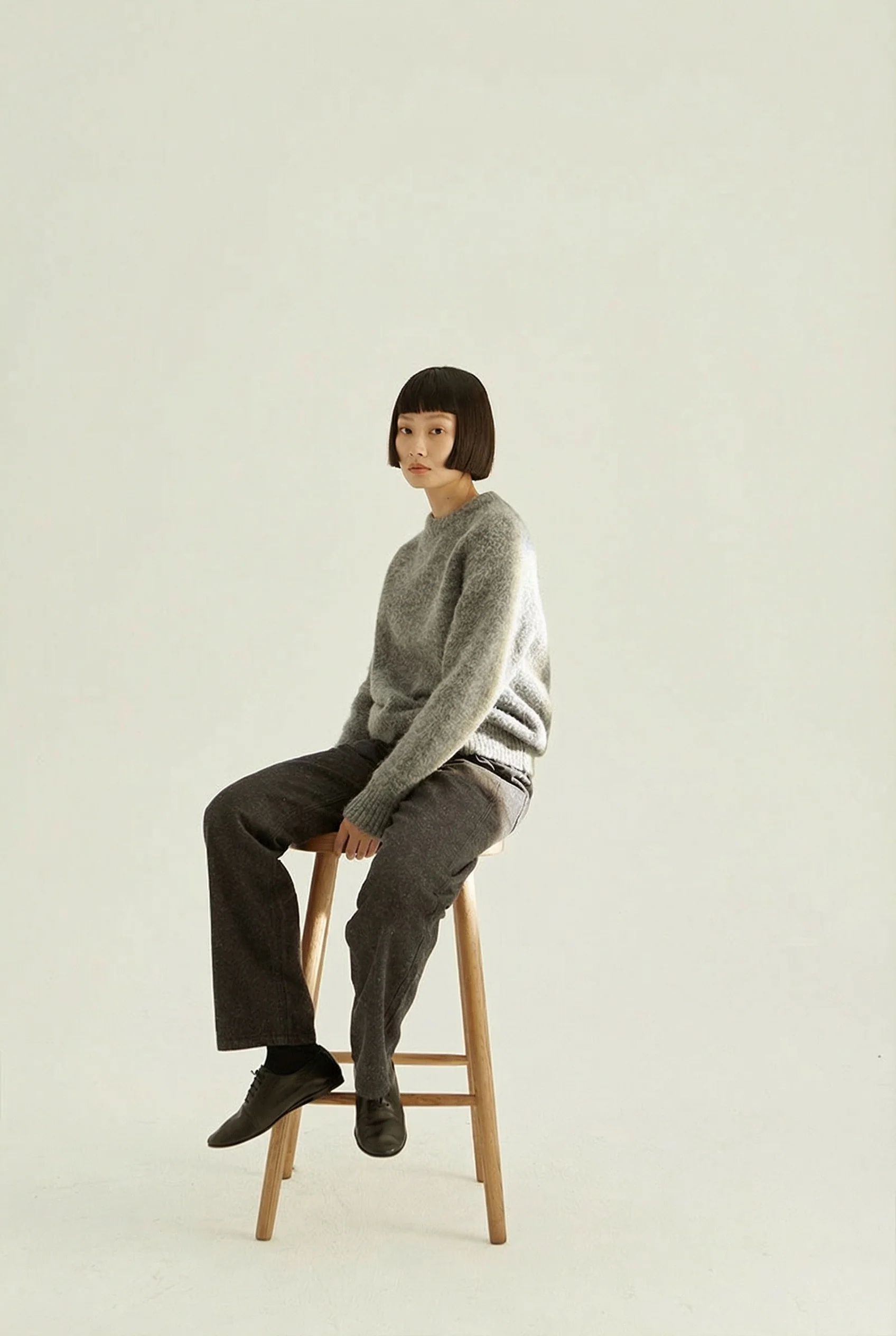 Speckled Wide-Leg Jeans - Image 3