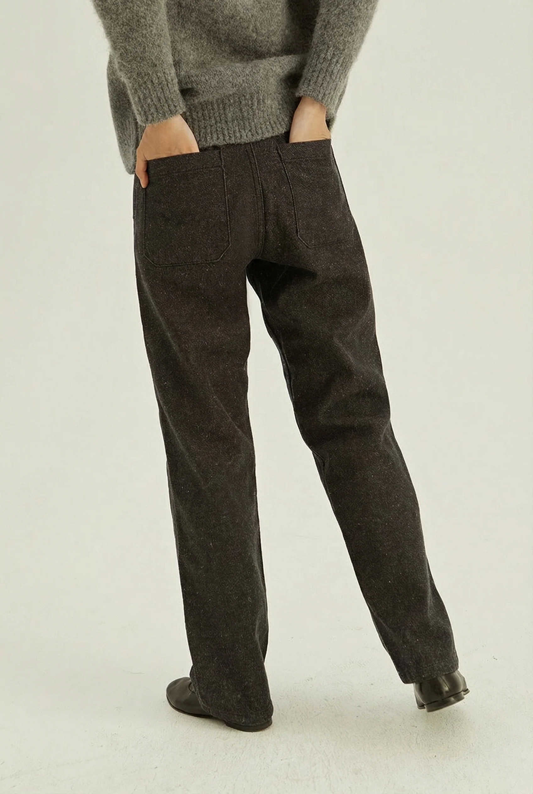Speckled Wide-Leg Jeans - Image 5