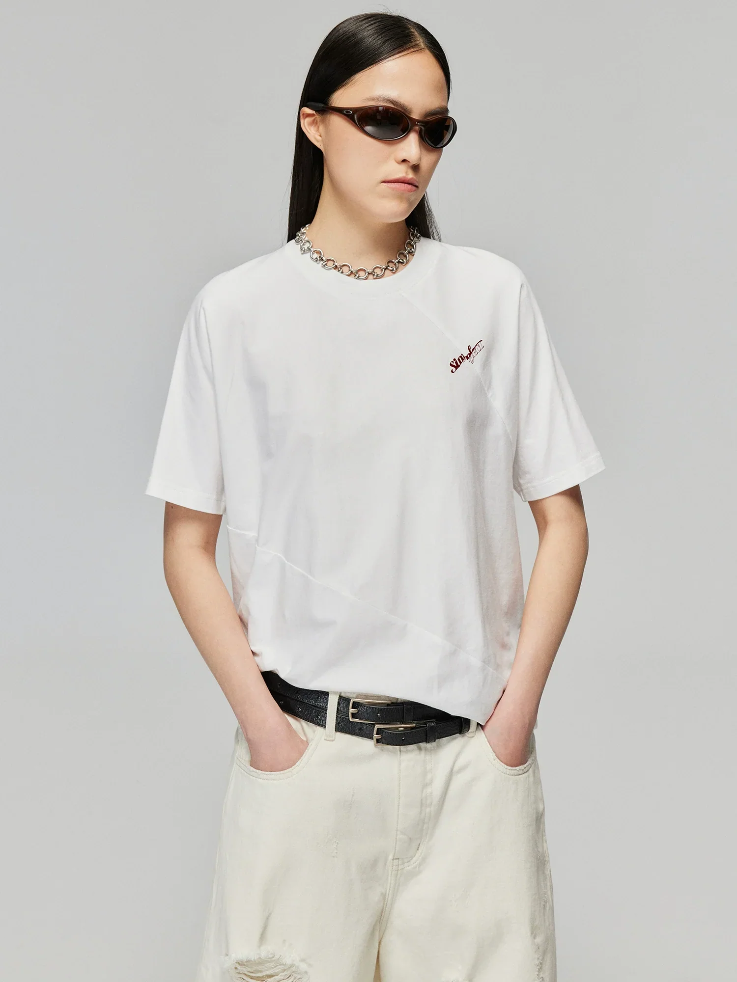 Spiral Seam Cotton Tee