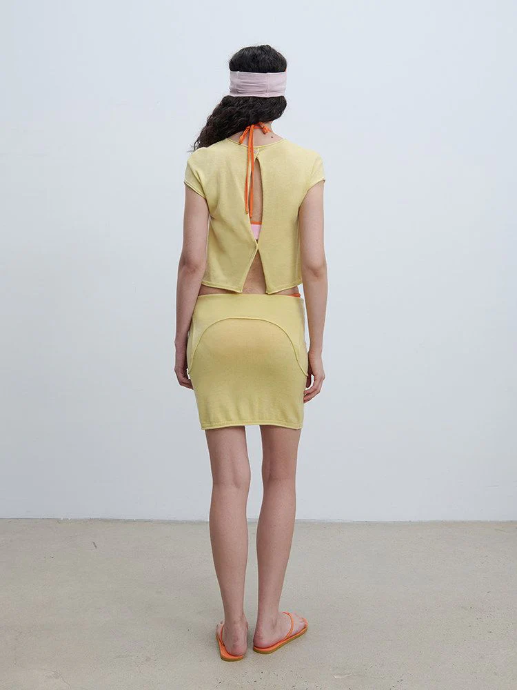 Split-Back Knit Top - Image 2
