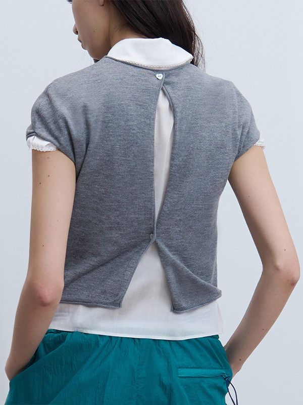 Split-Back Knit Top - Image 5