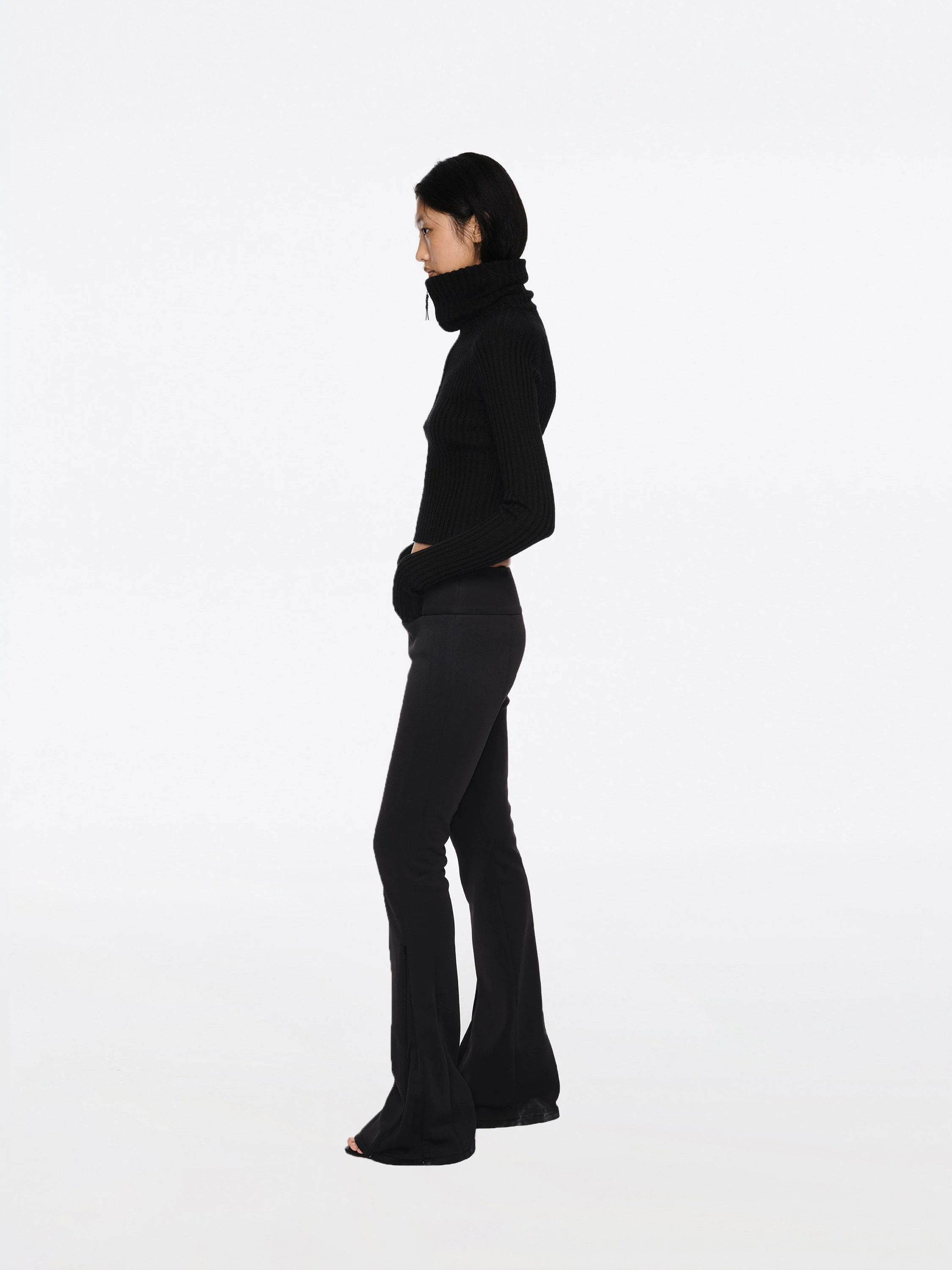 Split Hem Flare Pants - Image 2