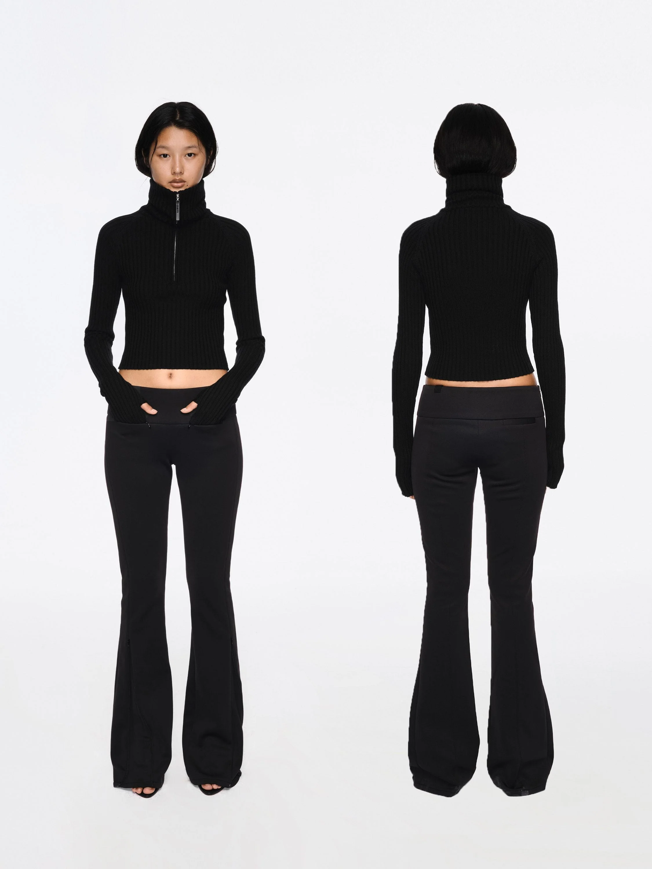 Split Hem Flare Pants - Image 5